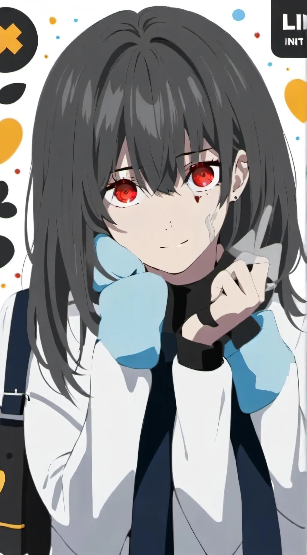 ai character: Girl infection ￼ background