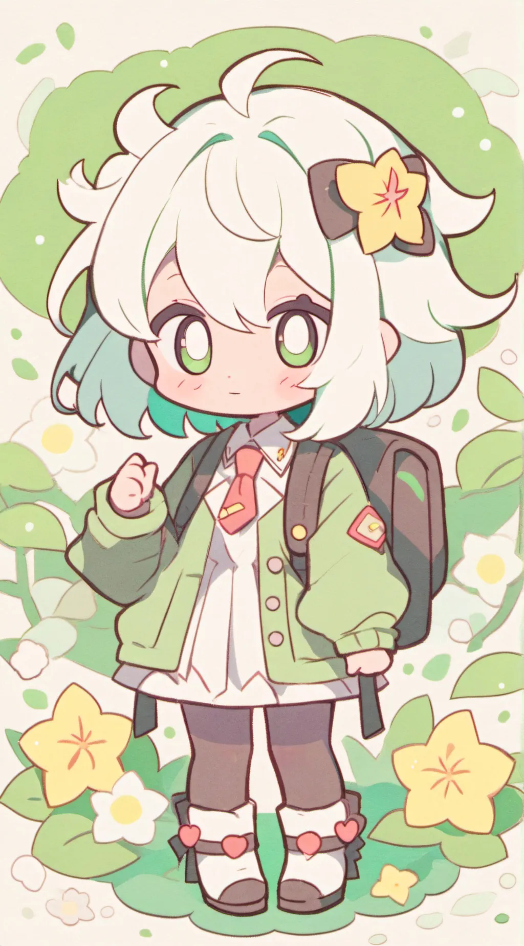 ai character: Aurora background