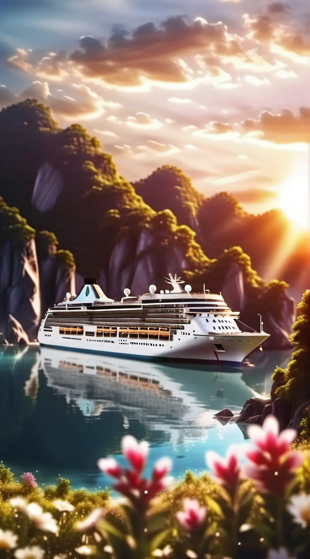 ai character: MHA cruise ship #2 background