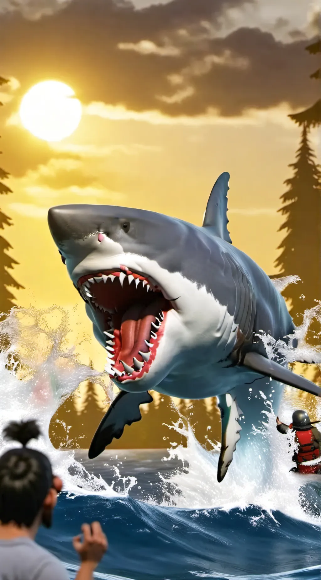 ai character: Cretoxyrhina background