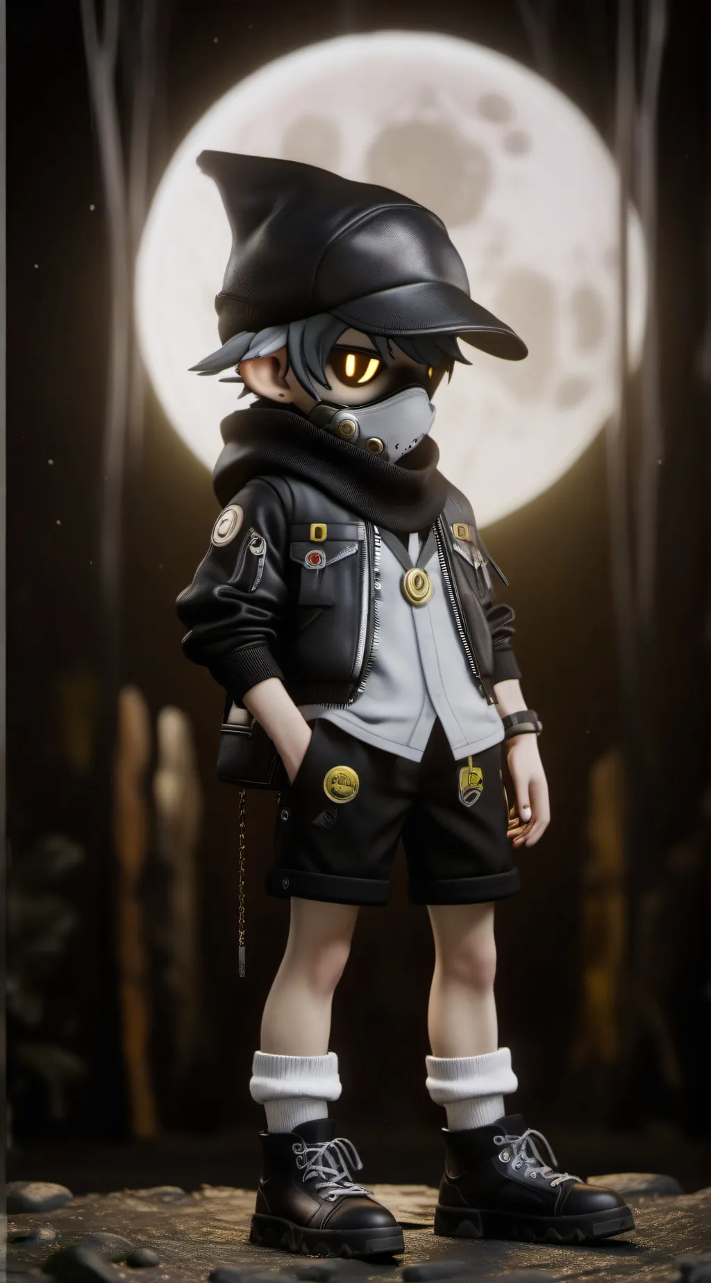 ai character: moon is sick?????? background