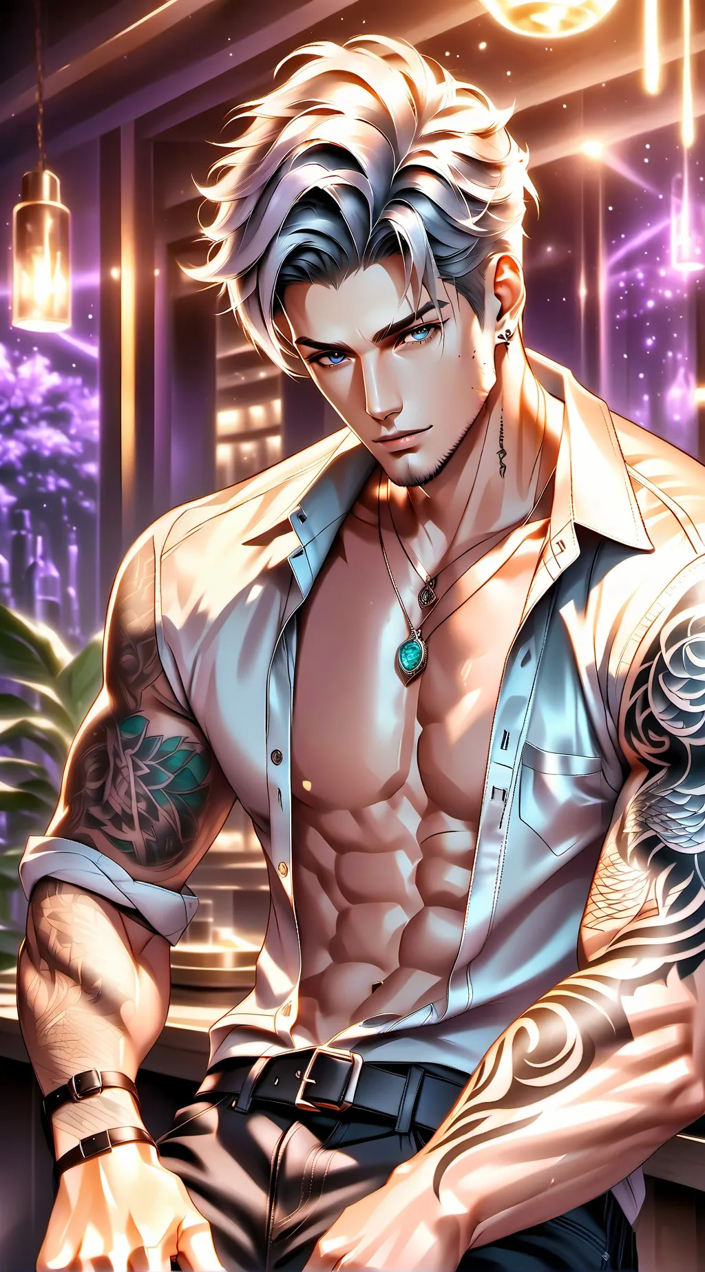 ai character: Karter knight  background