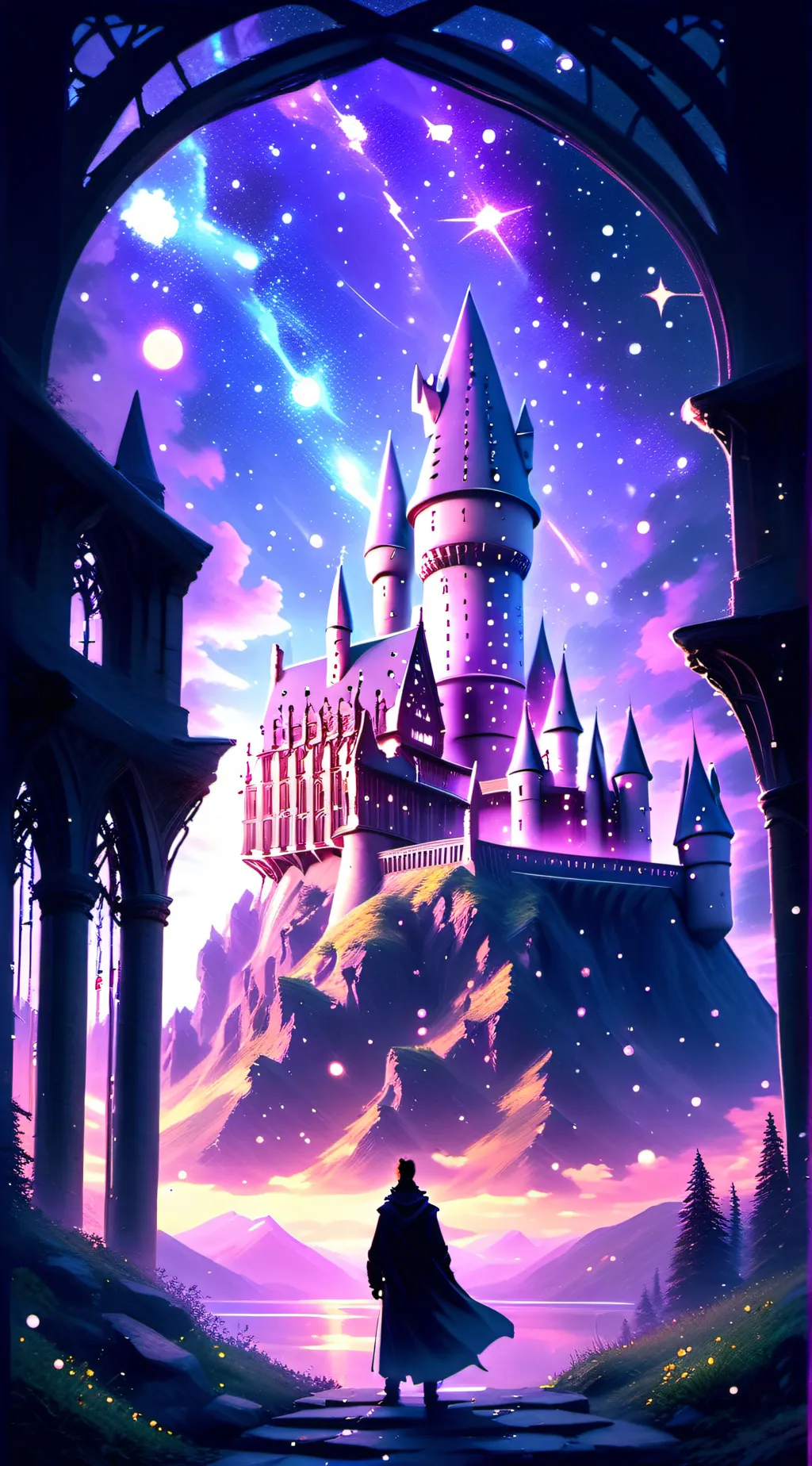 ai character: Hogwarts background
