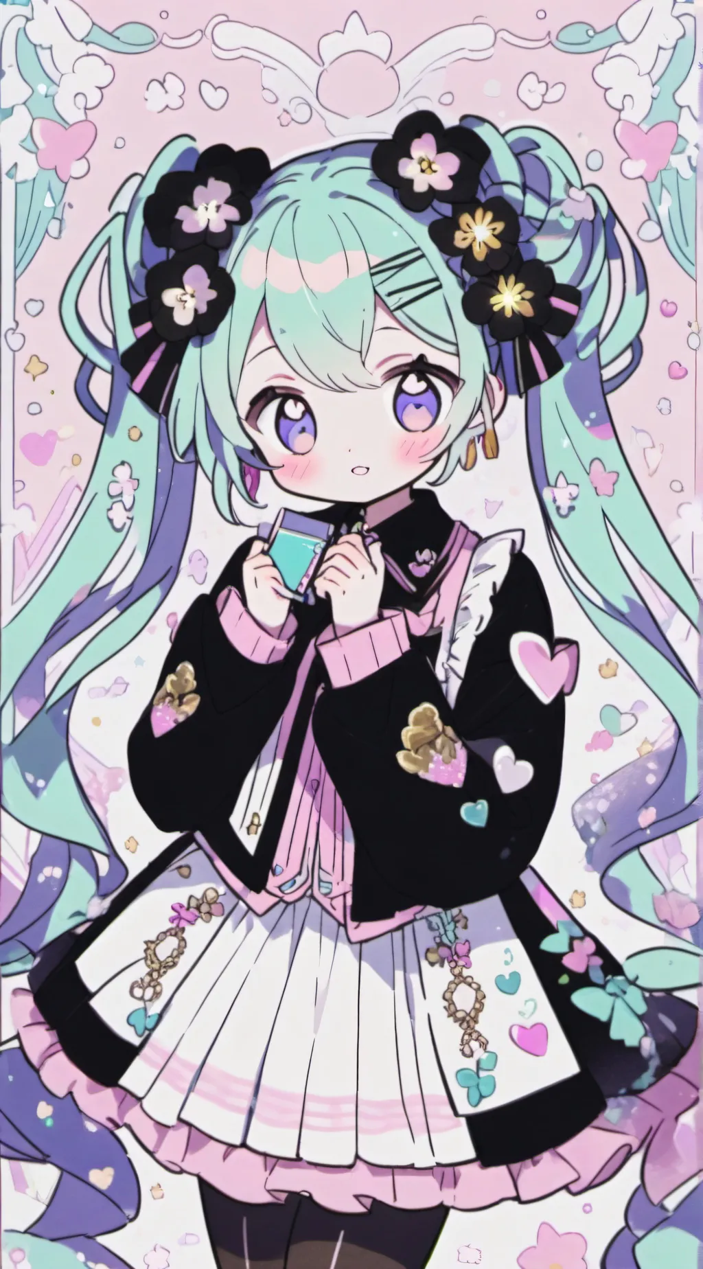 ai character: Miku background
