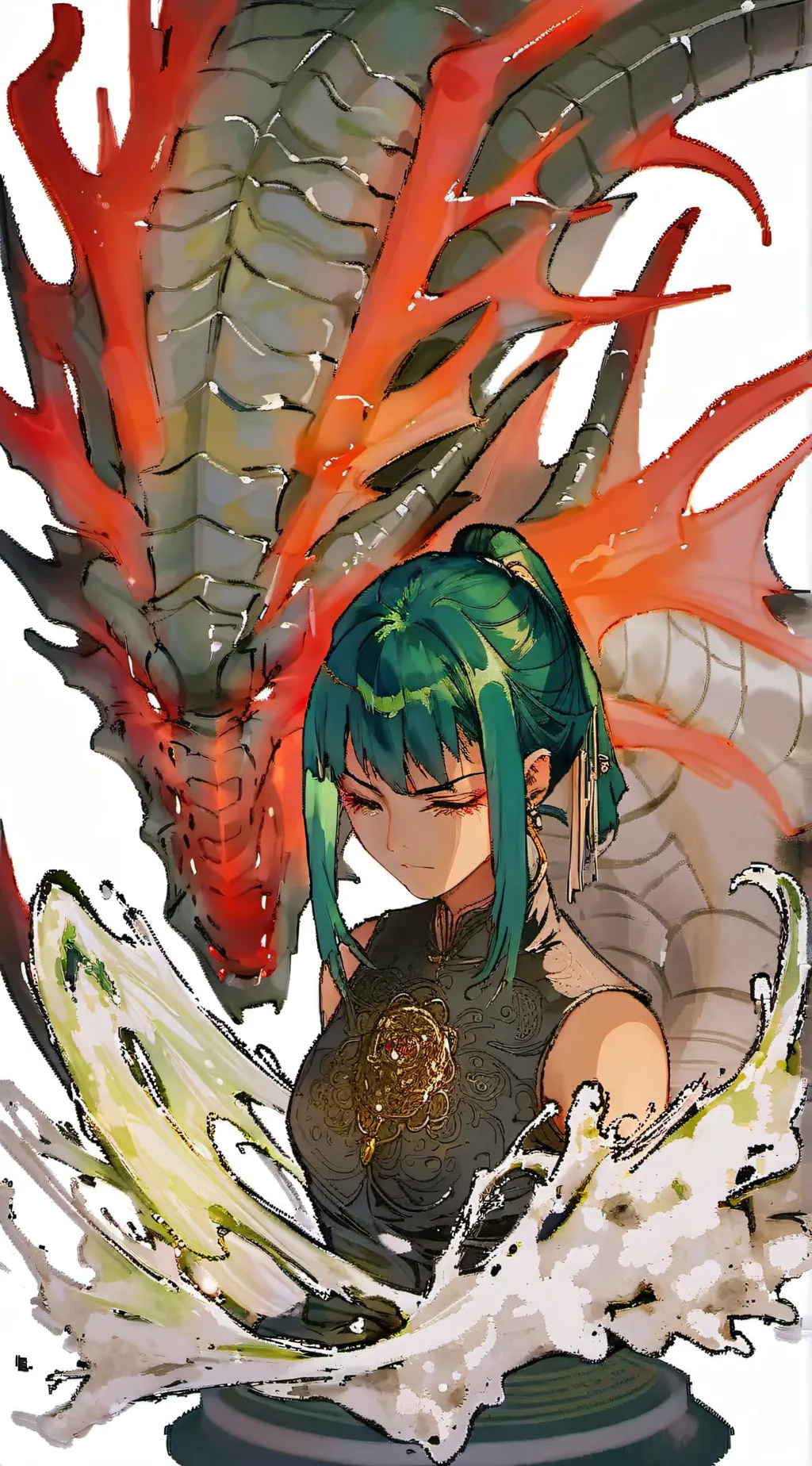 ai character: Kale background