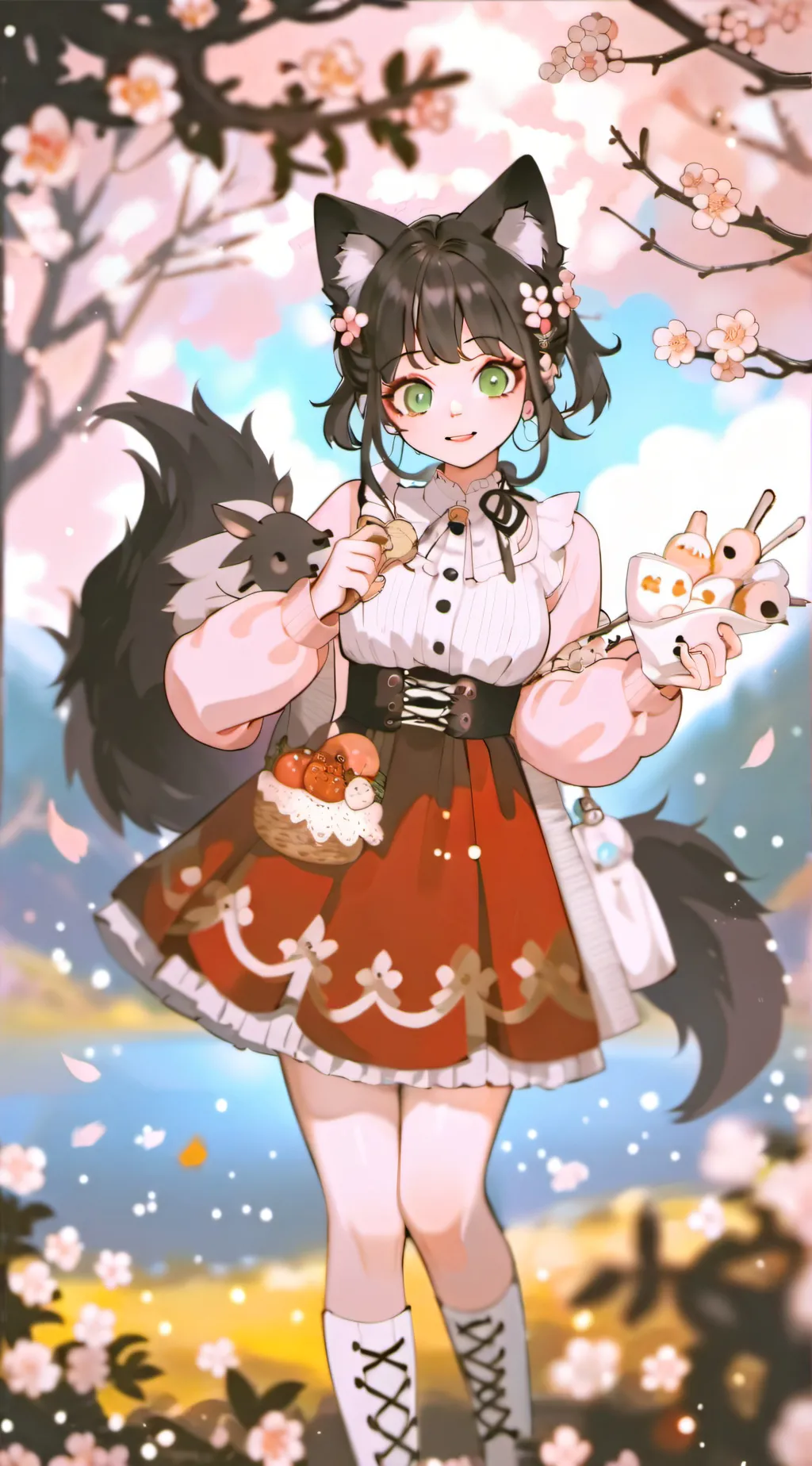 ai character: Reina and tsukasa  background