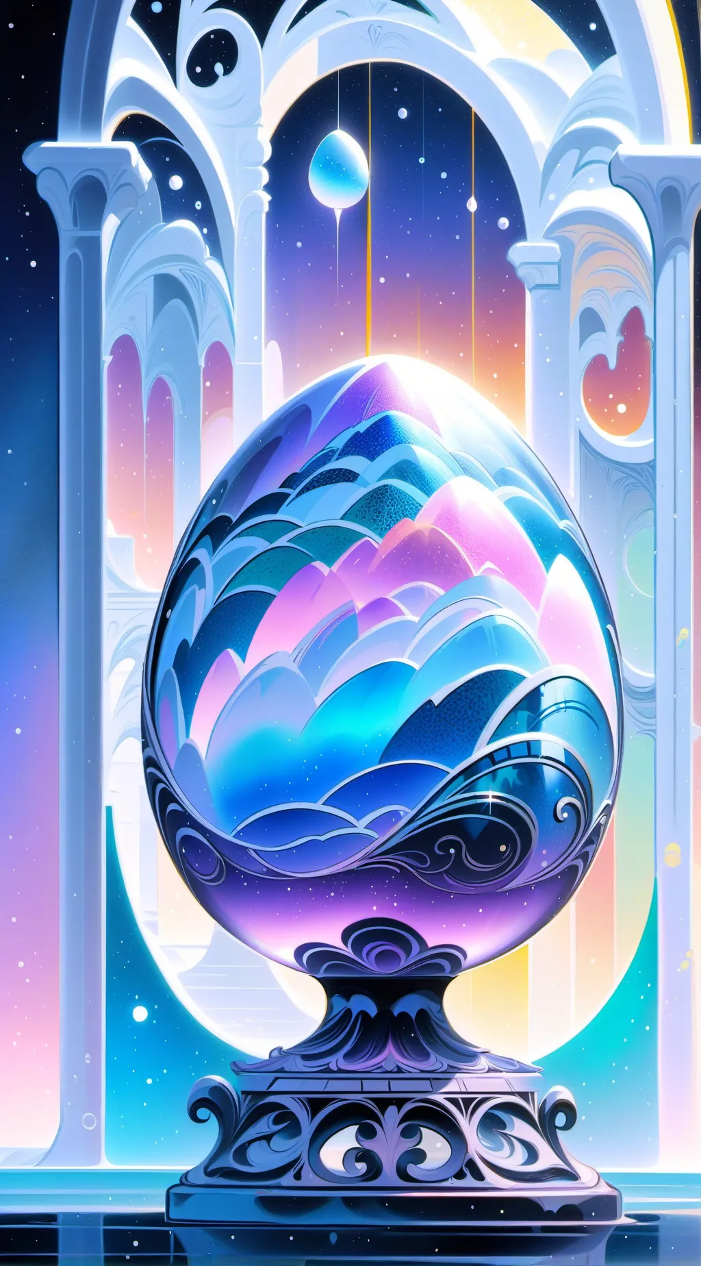 ai character: Egg background