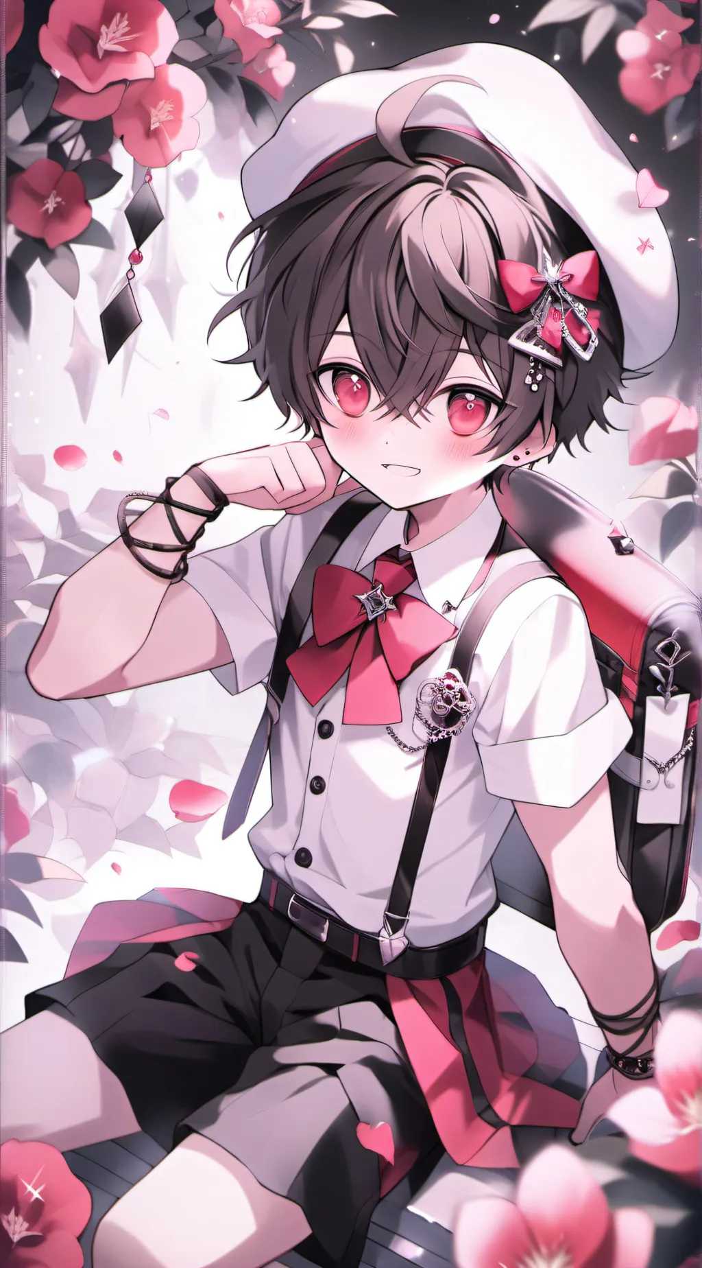 ai character: focus background