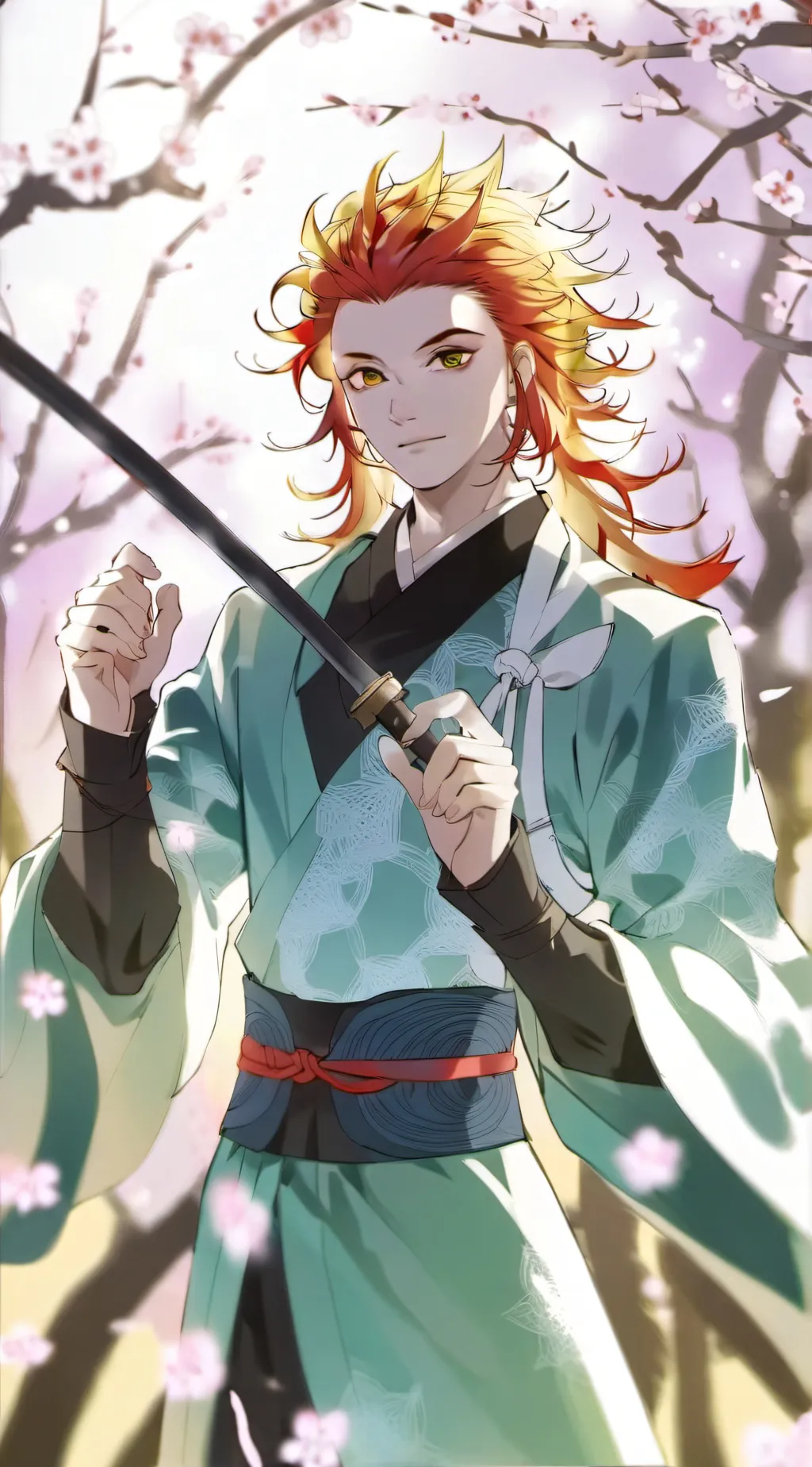 ai character: Kny/ds sad😭 background