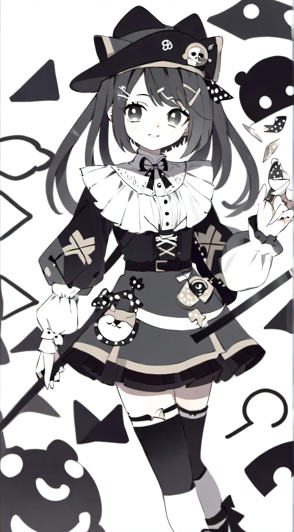 ai character: Zip*as a pirate* background