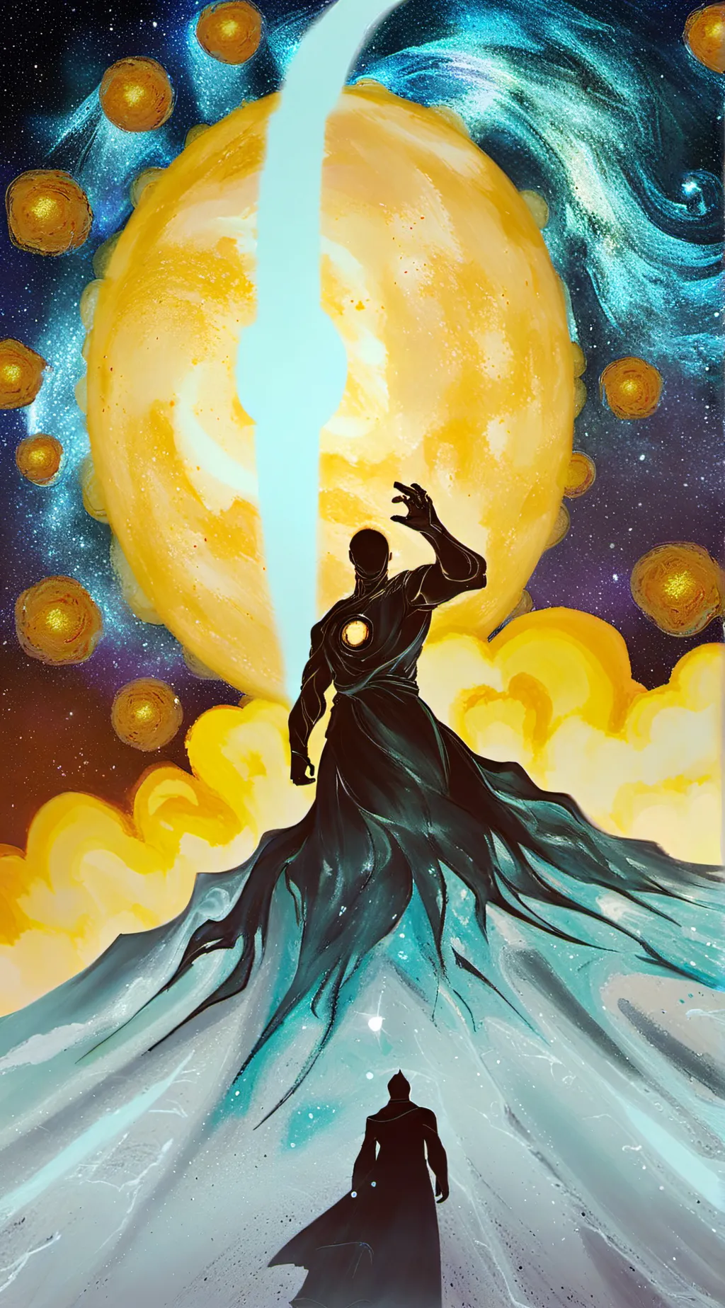 ai character: mis-matched pieces background