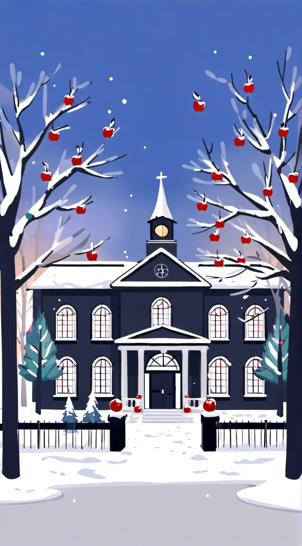 ai character: FPE Christmas  background