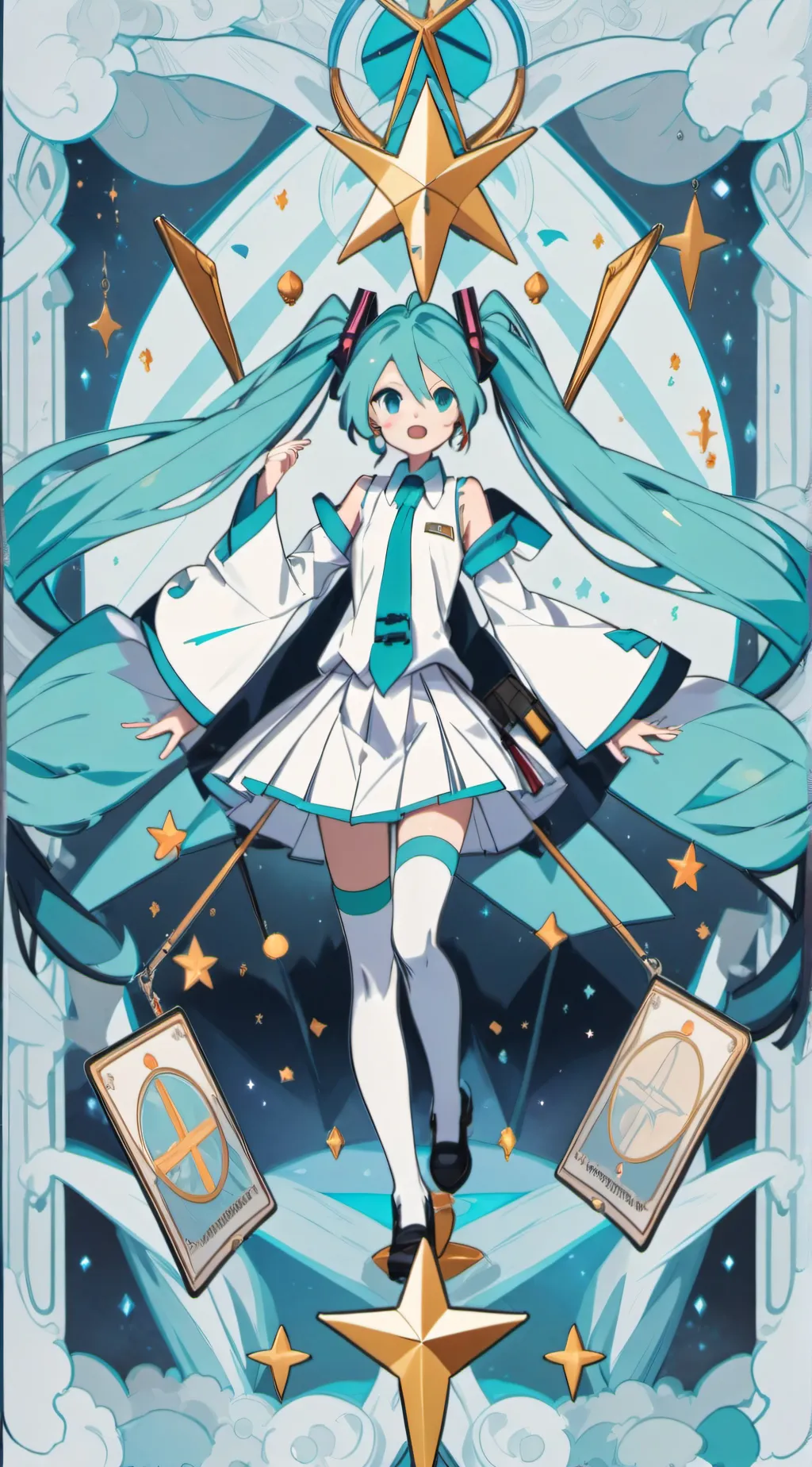 ai character: MHA x Hatsune Miku background