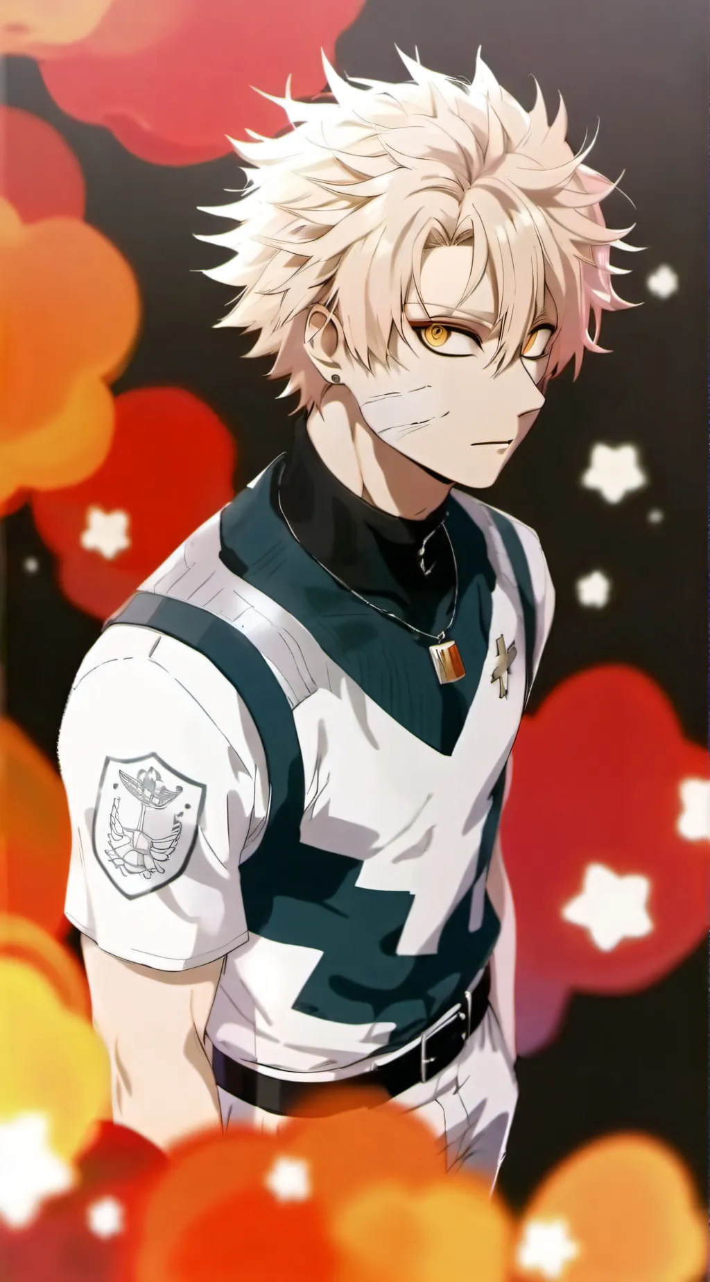ai character: Katsuki Bakugo background
