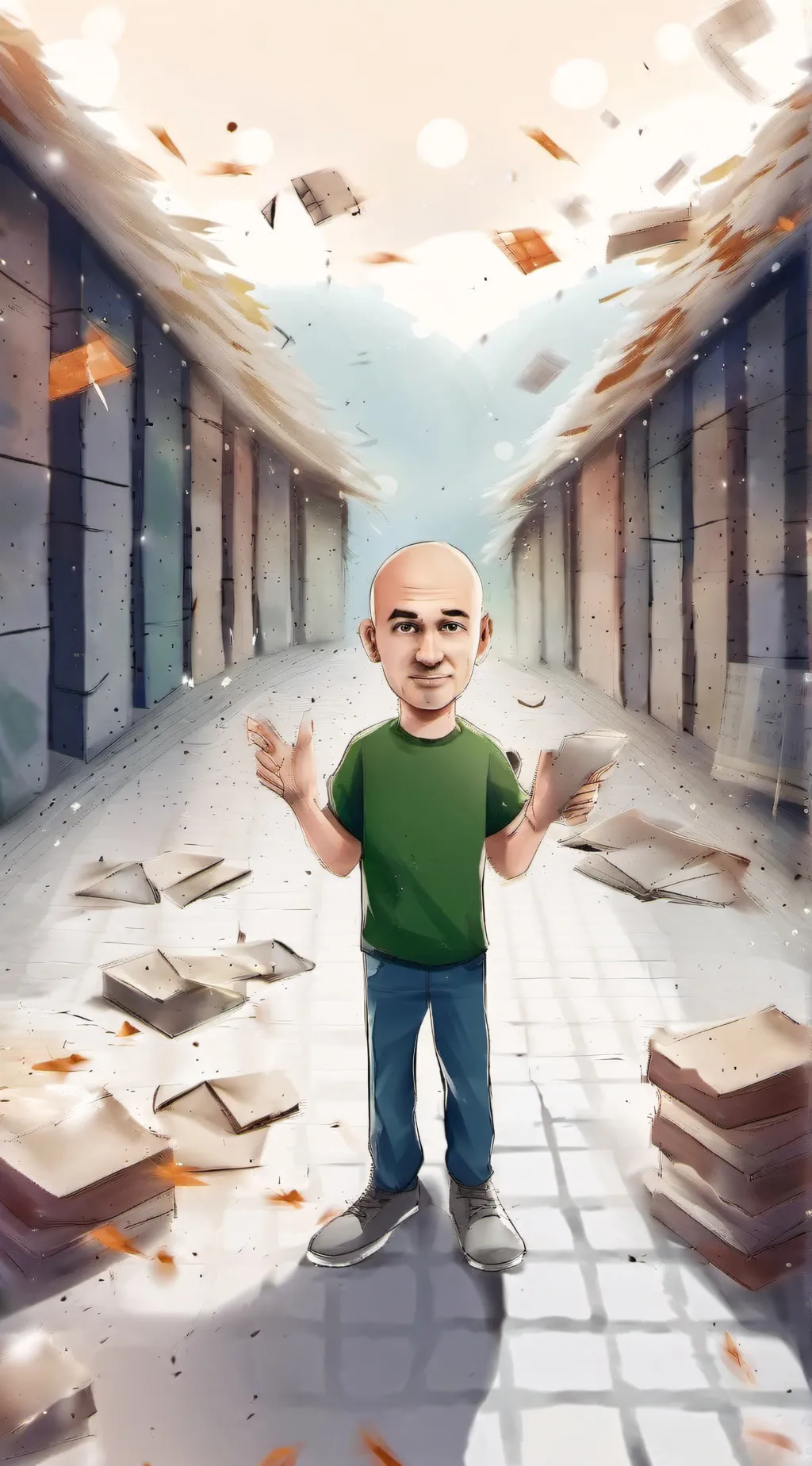 ai character: Baldi background