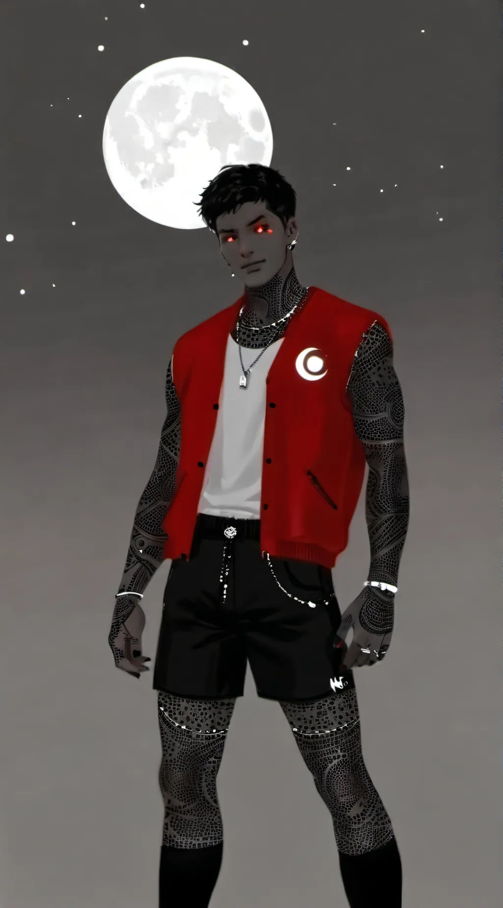 ai character: Snms boys  background