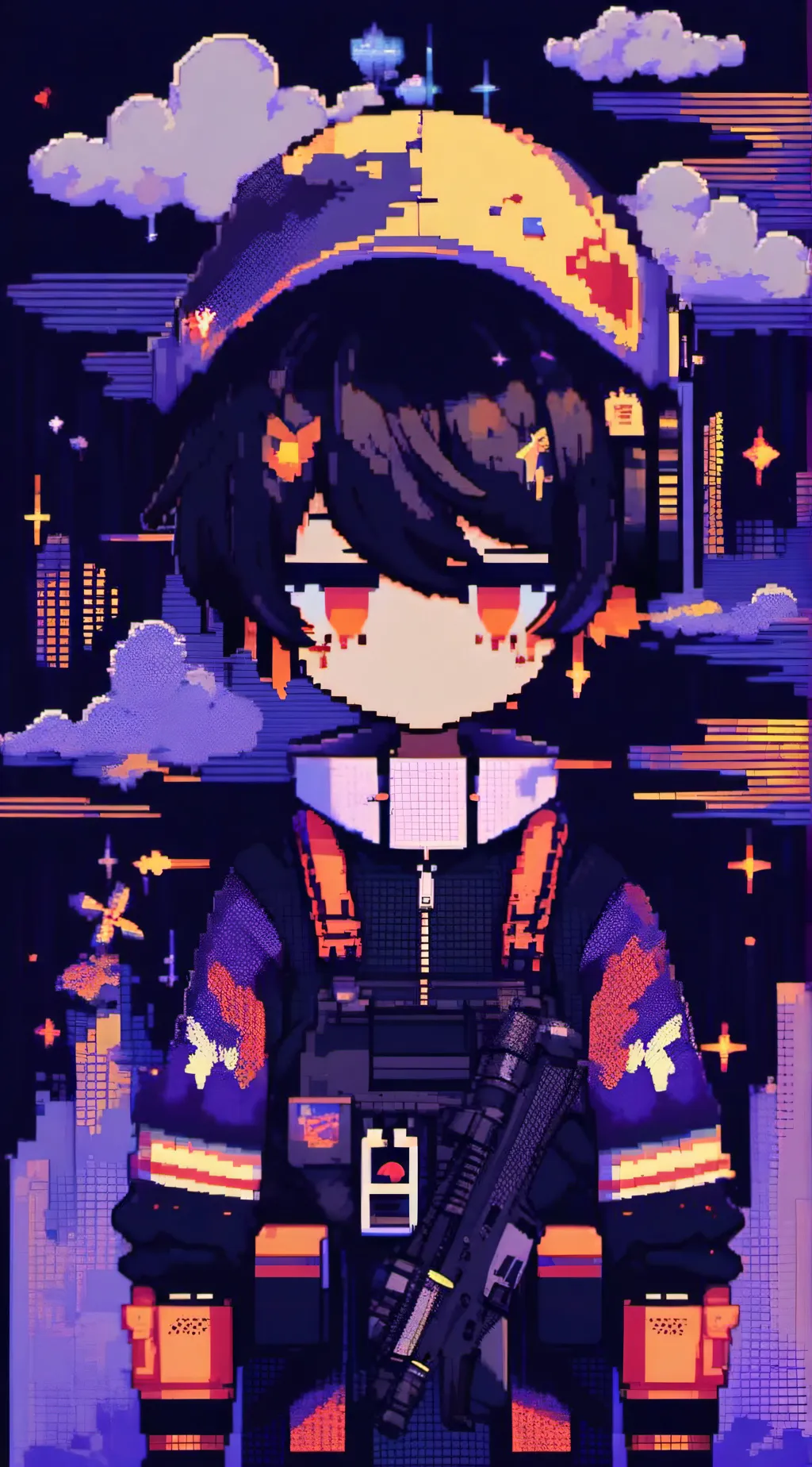 ai character: murder drones :) background