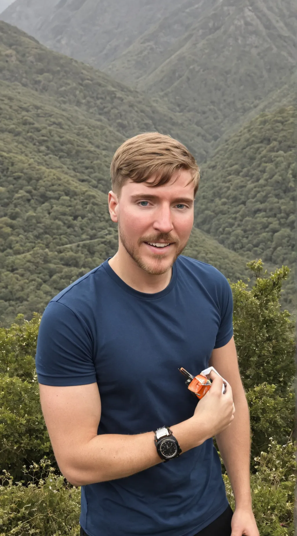 ai character: Mrbeast background