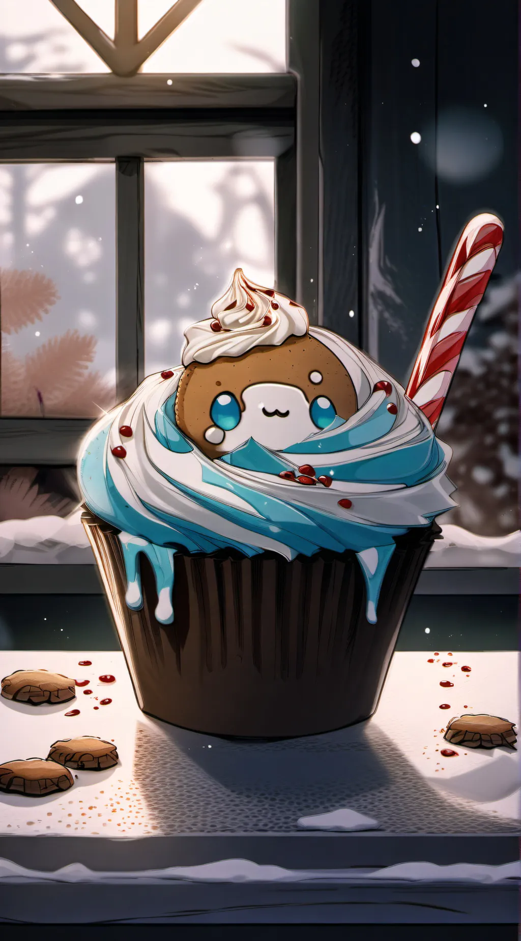 ai character: Ginger brave ￼ background