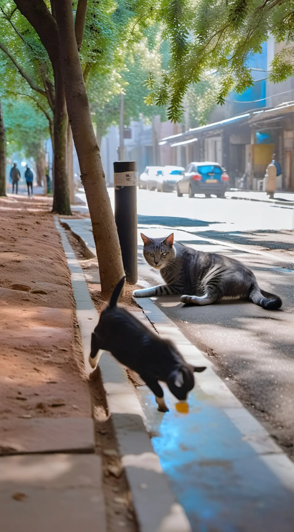 ai character: cat background