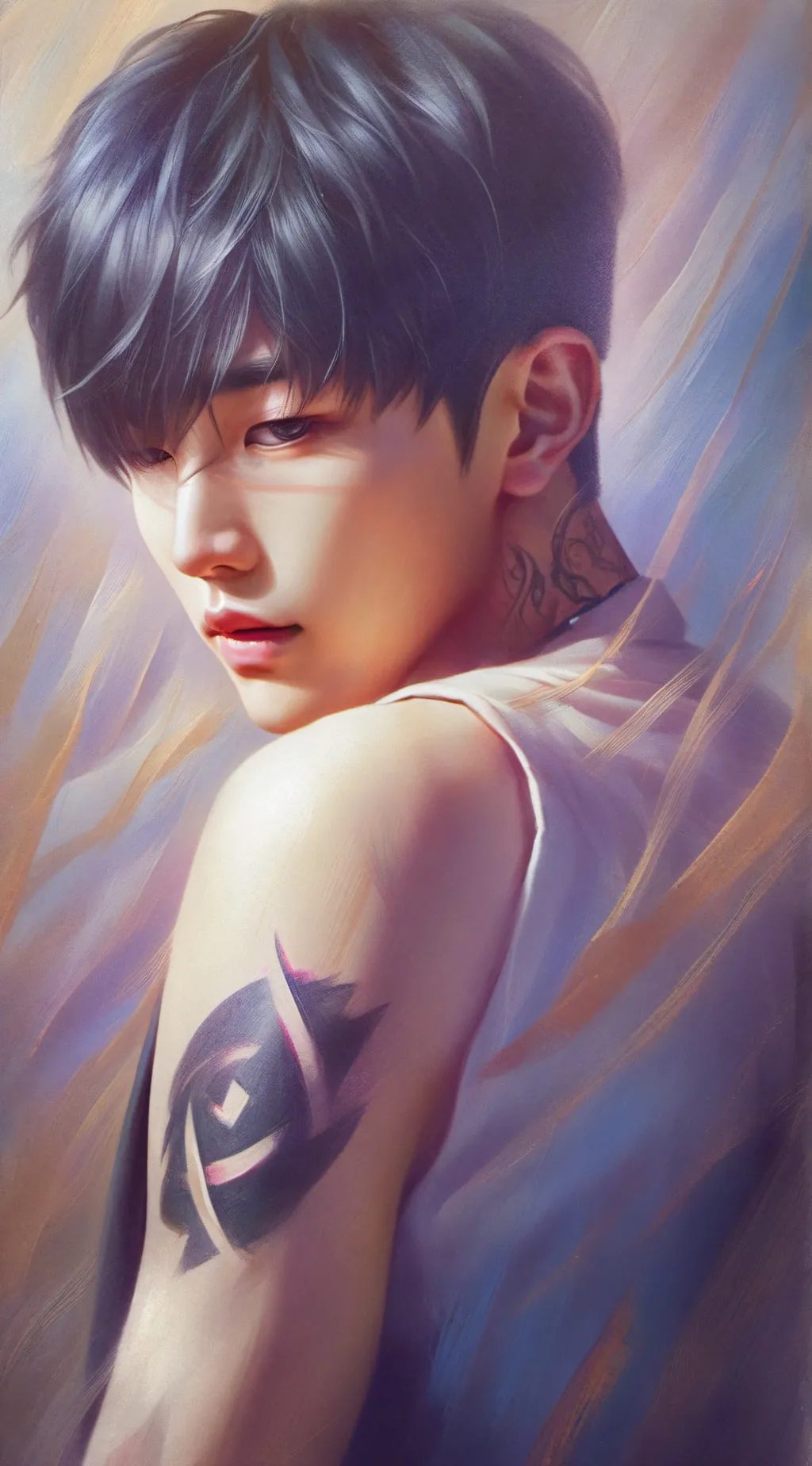 ai character: kim seokjin background