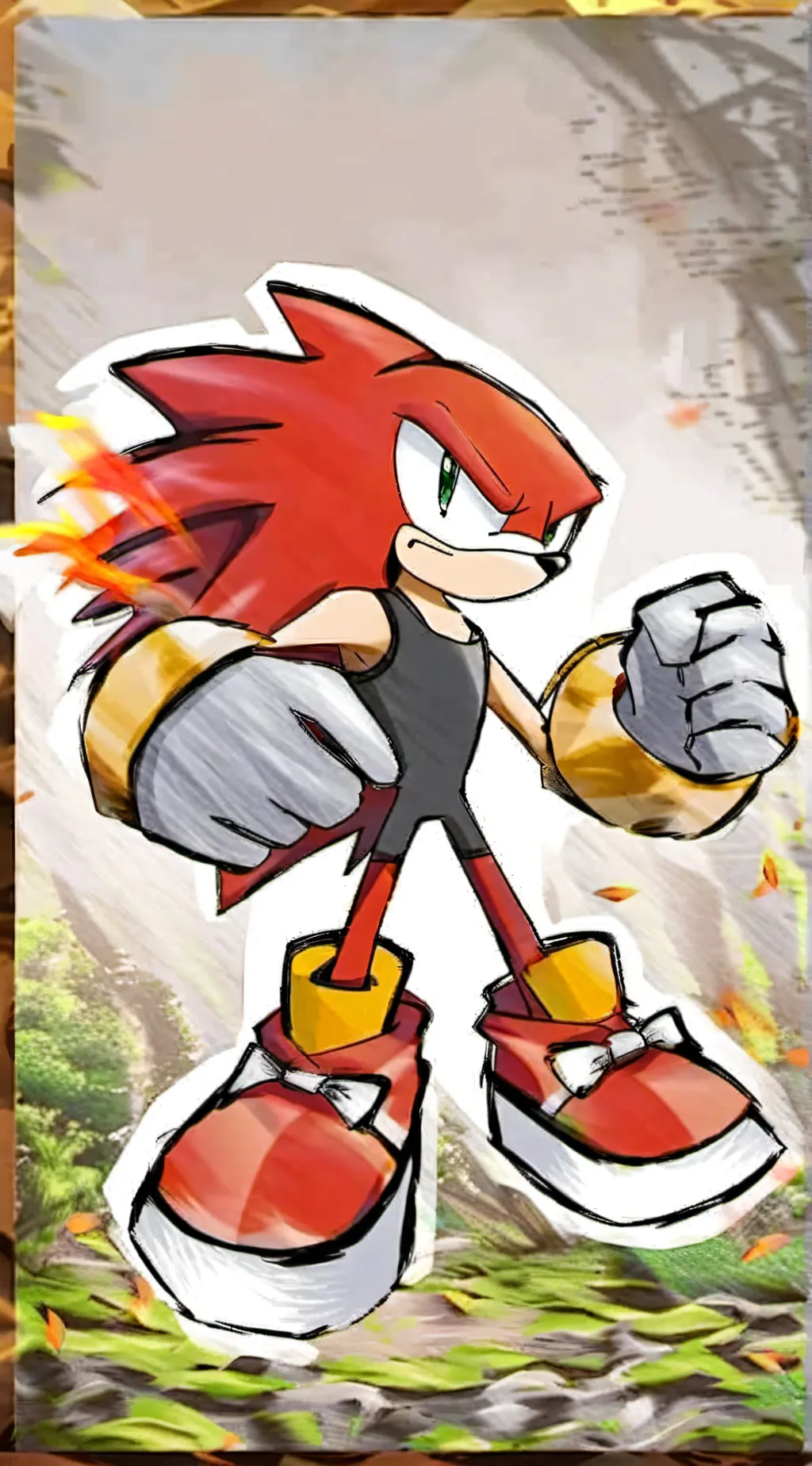 ai character: Knuckles[Shinic] background