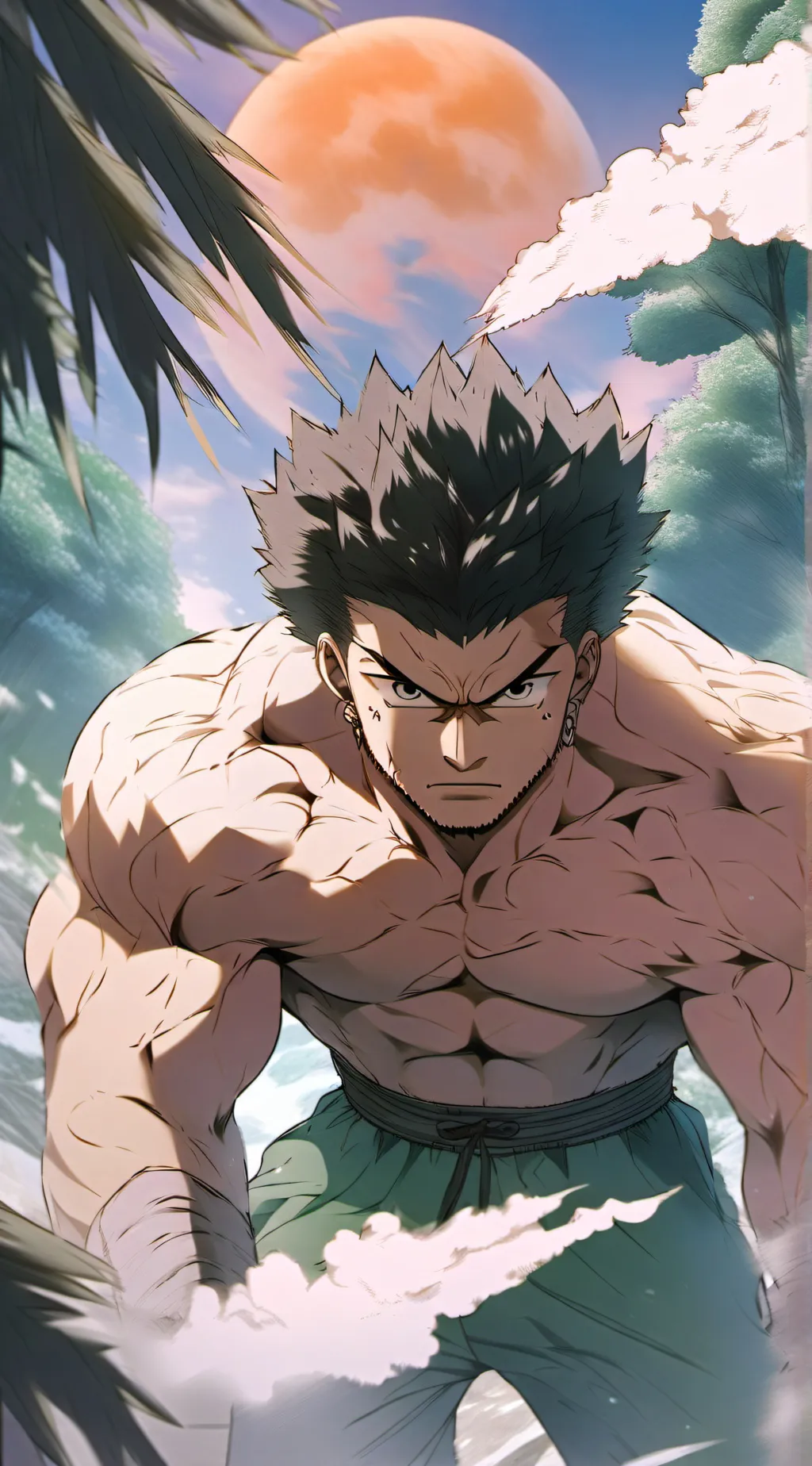 ai character: anime background