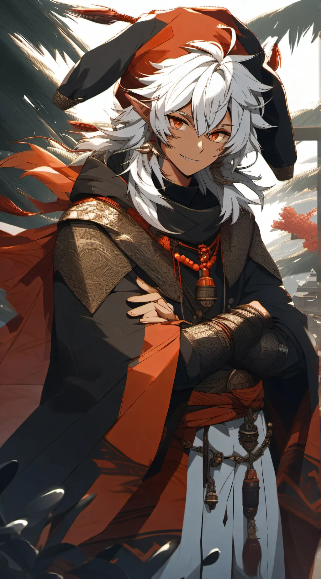 ai character: Aaron  background