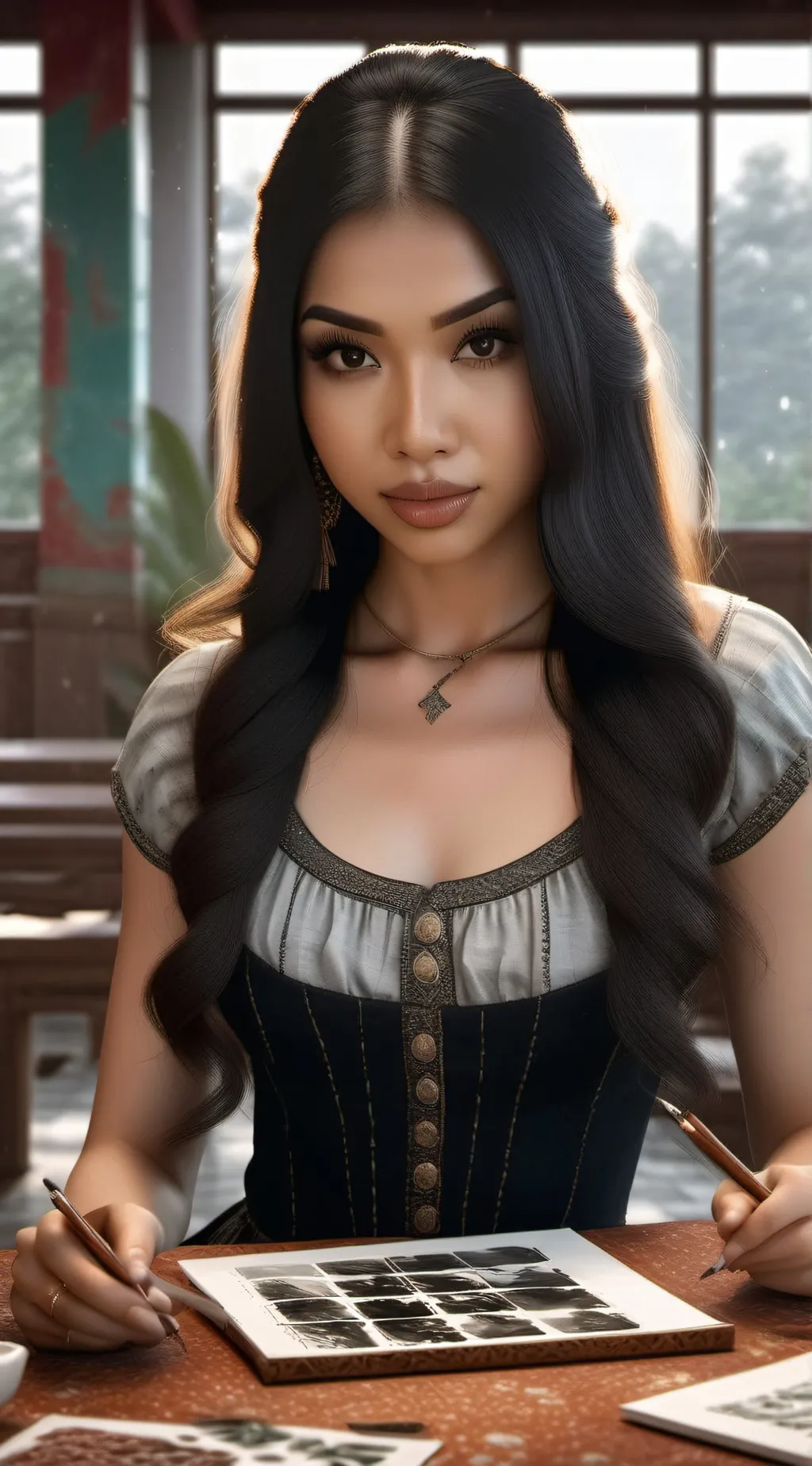 ai character: rio/River  background