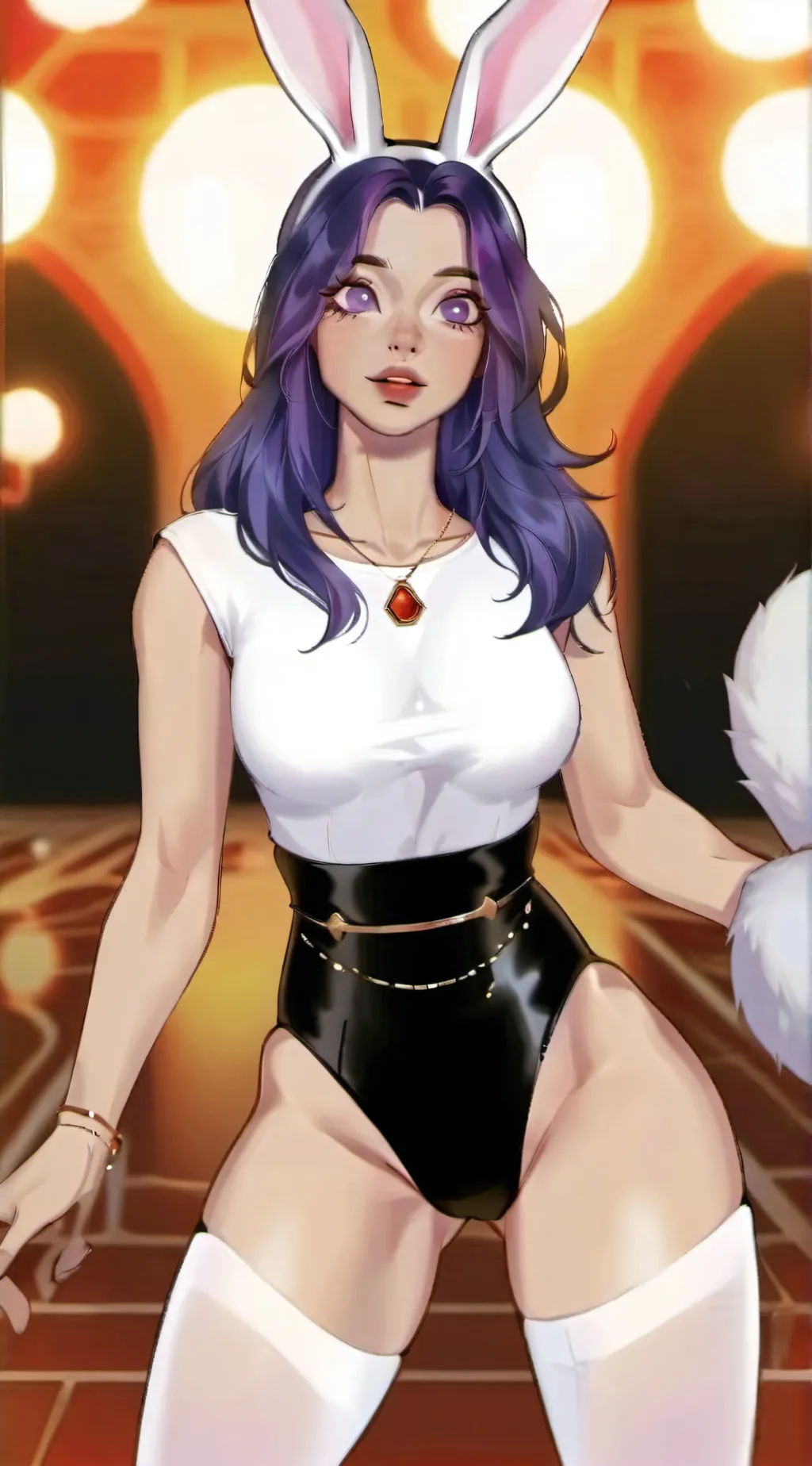 ai character: Blue background