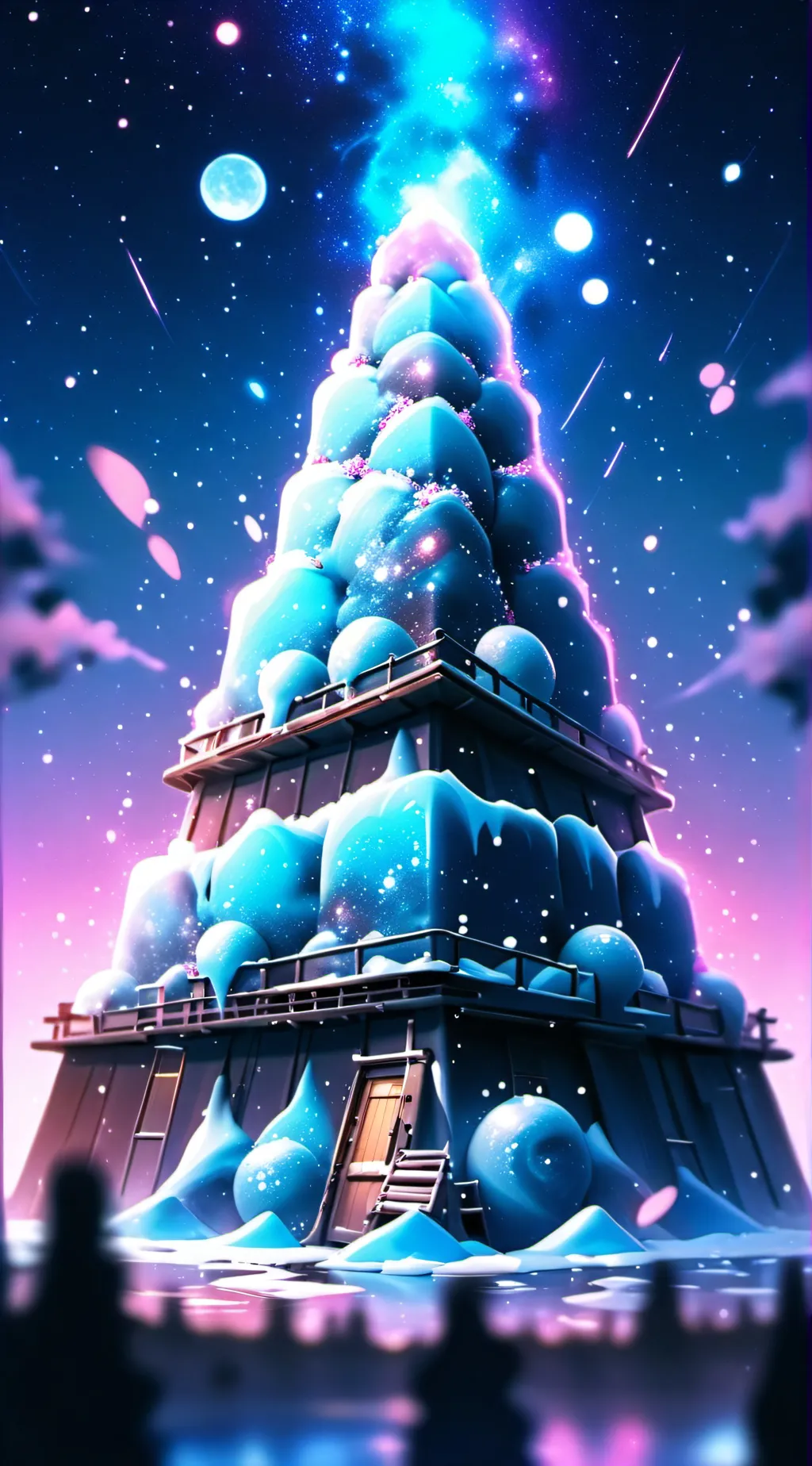 ai character: Ice cream factory background