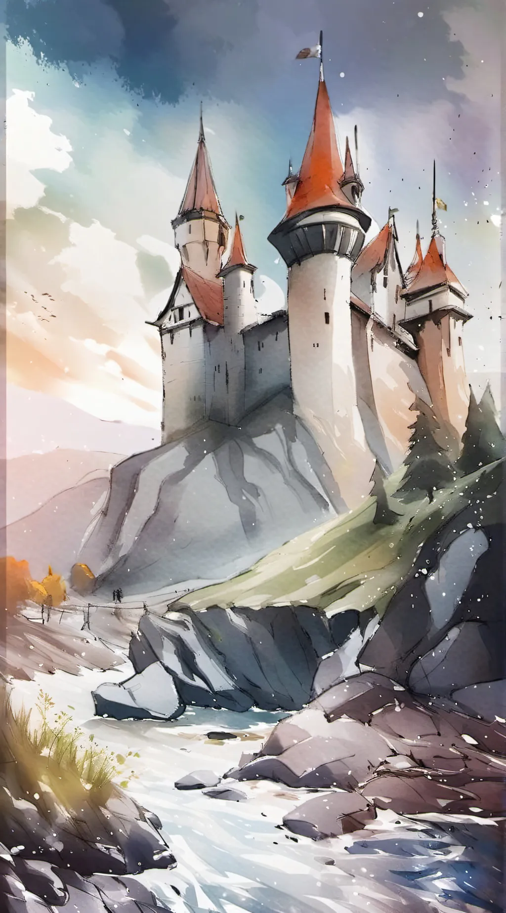 ai character: hh and decandents  background