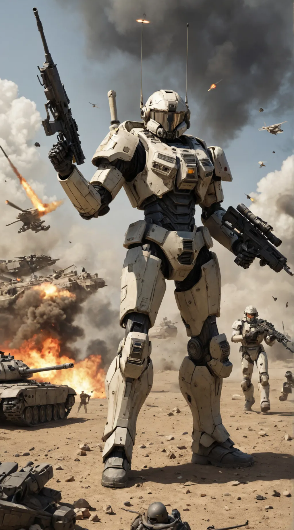 ai character: make a army background