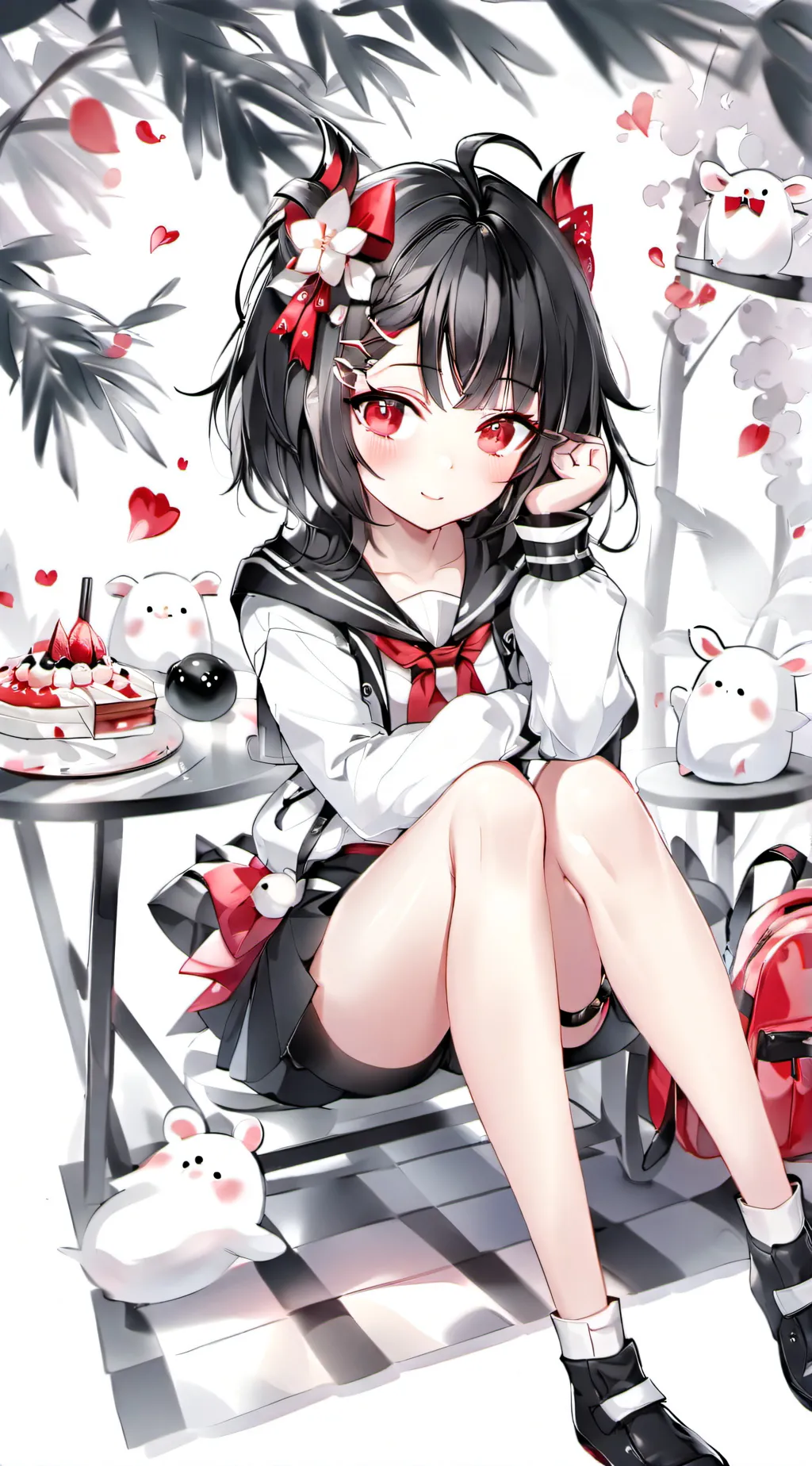 ai character: Flora background