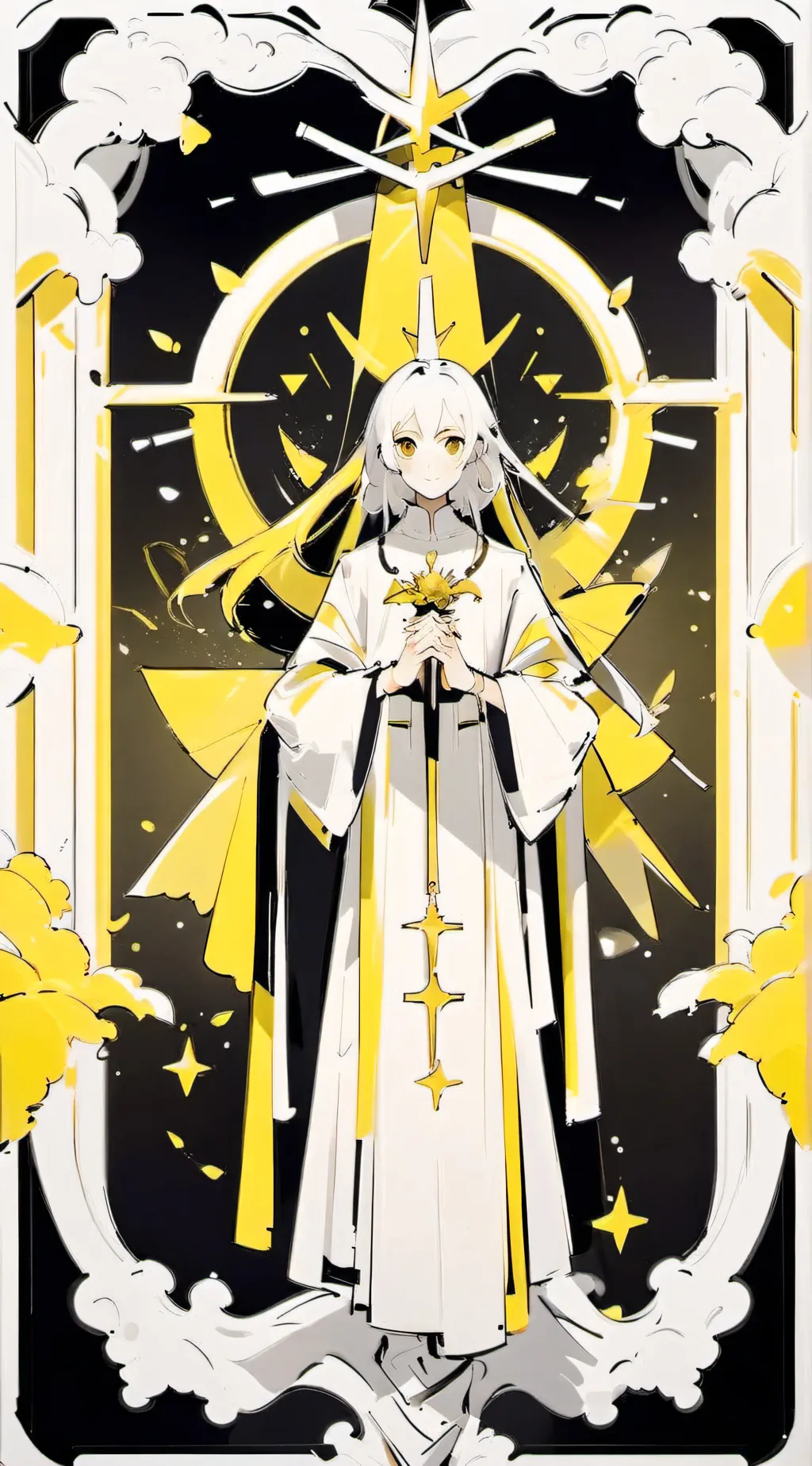 ai character: God of light  background