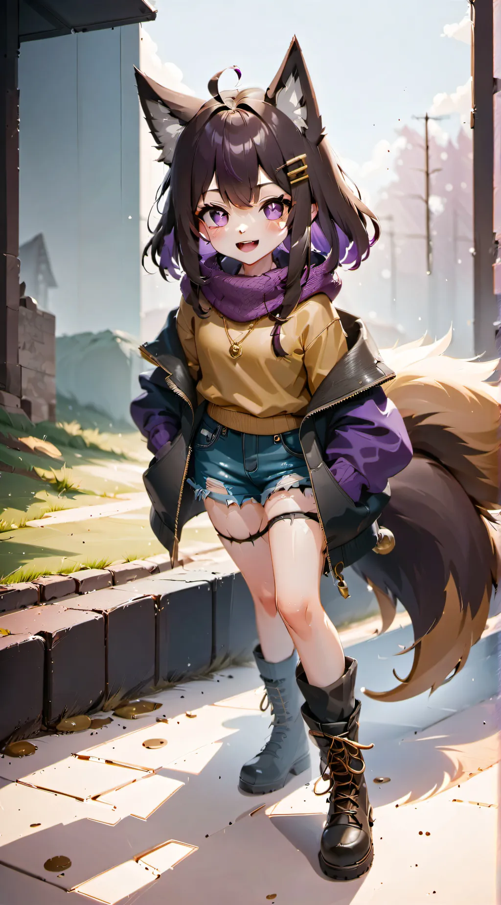 ai character: Iris (werewolf oc) background