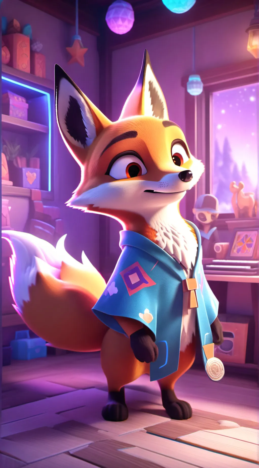 ai character: Fox that is… background