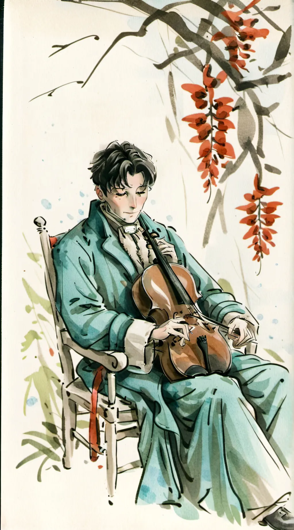 ai character: Brahms  background