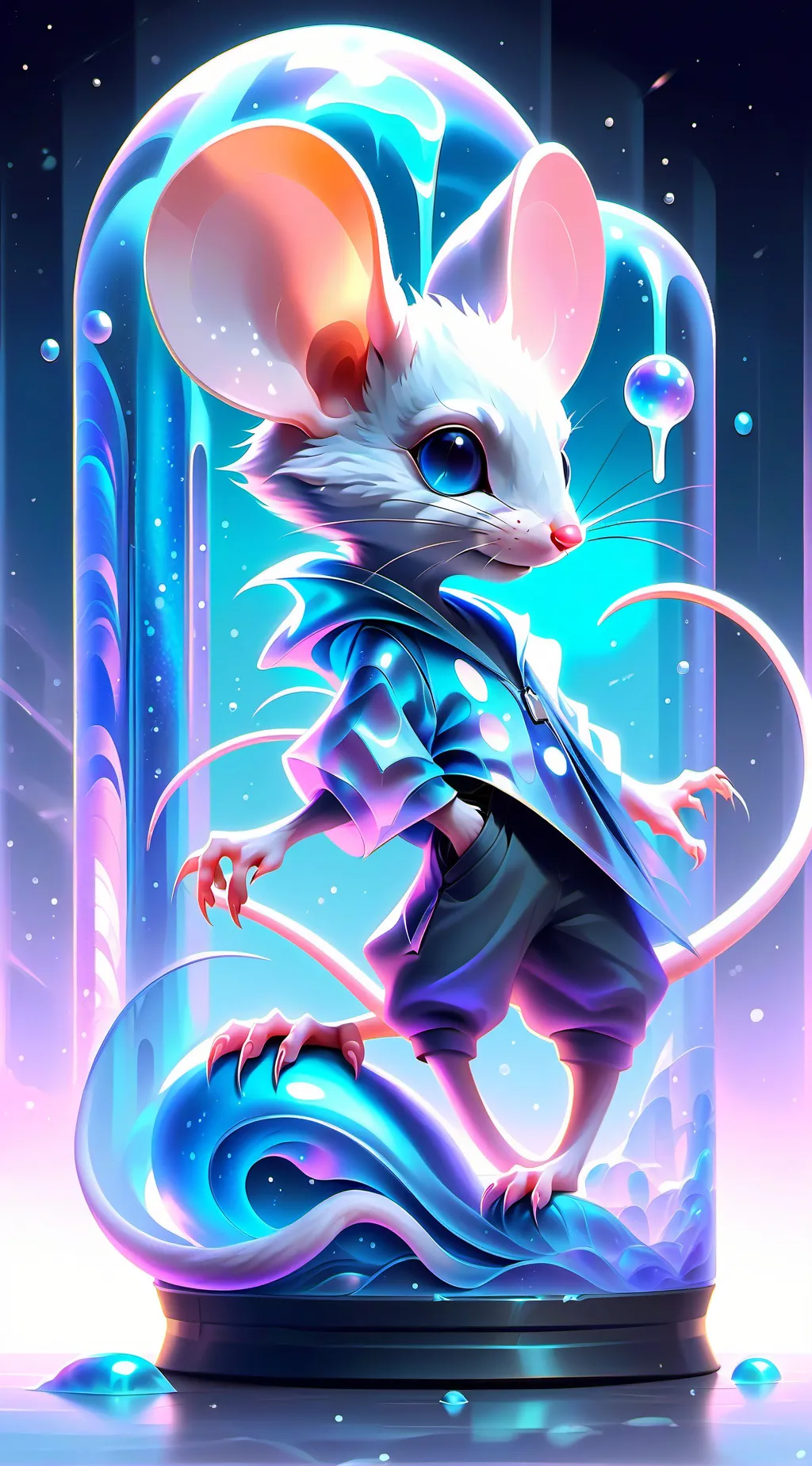 ai character: Pick me mouse background