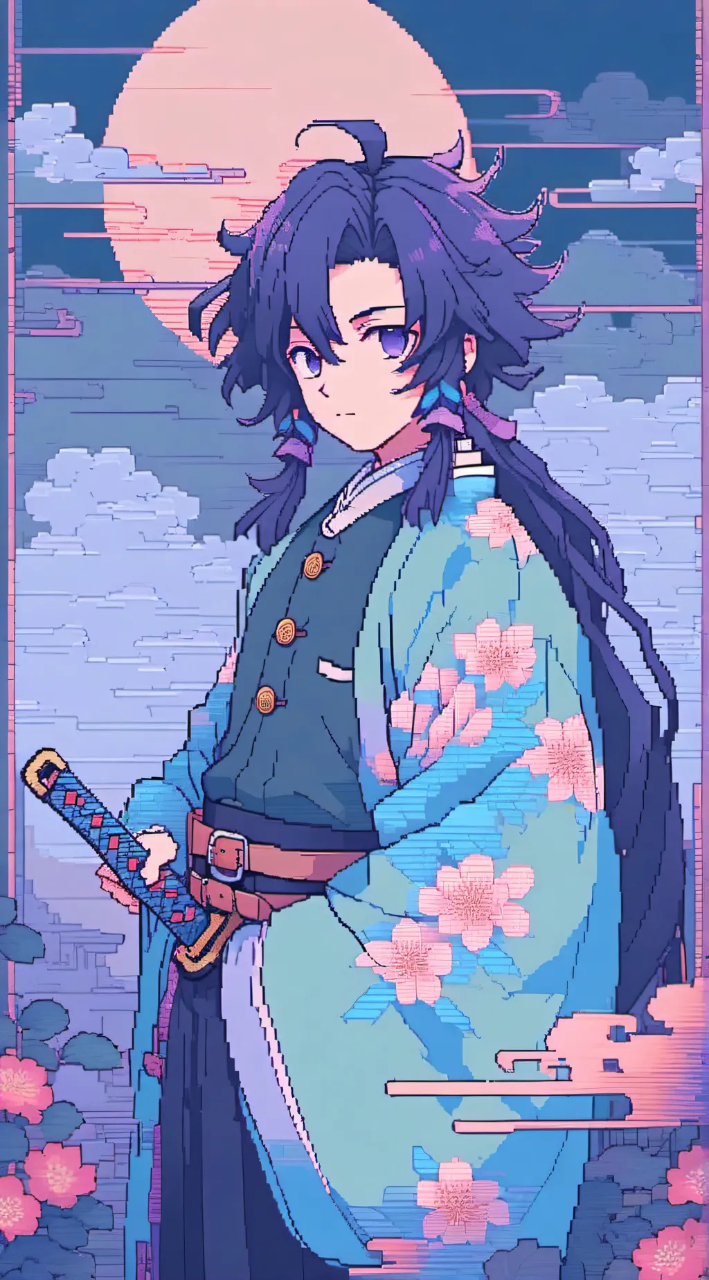 ai character: Demon slayer background