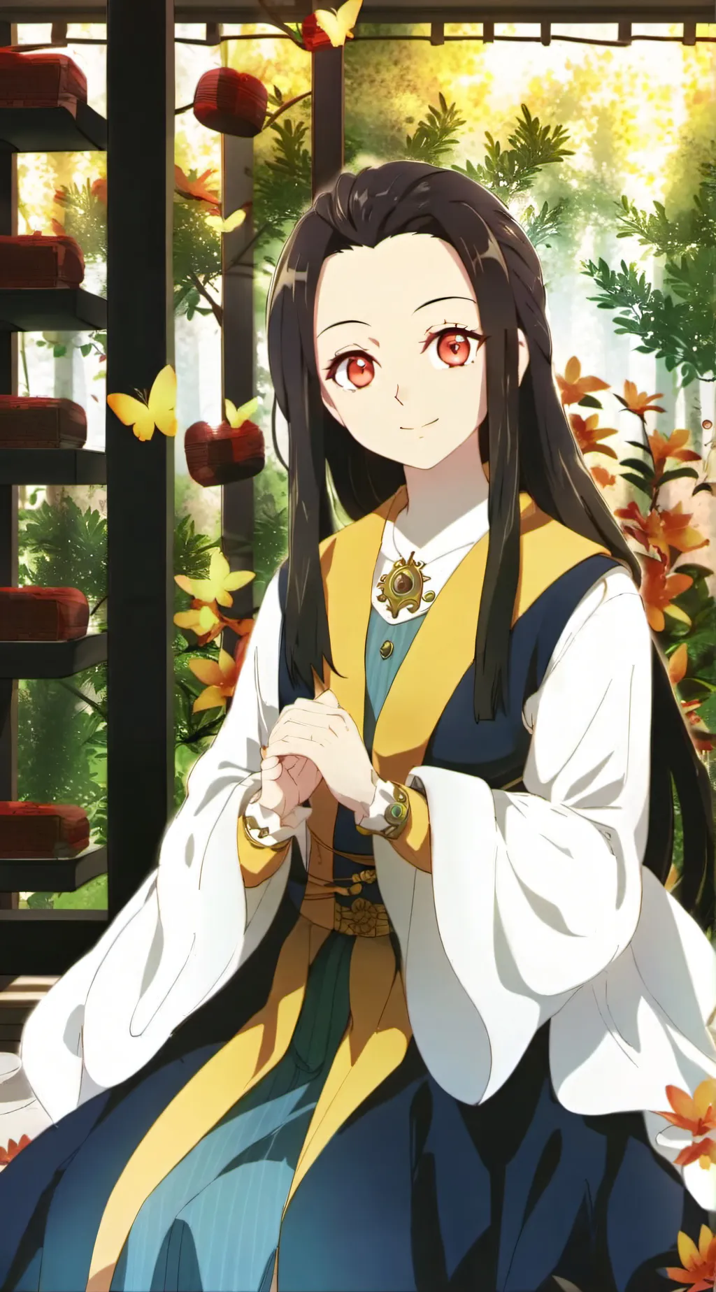 ai character: Nezuko X zenitsu  background