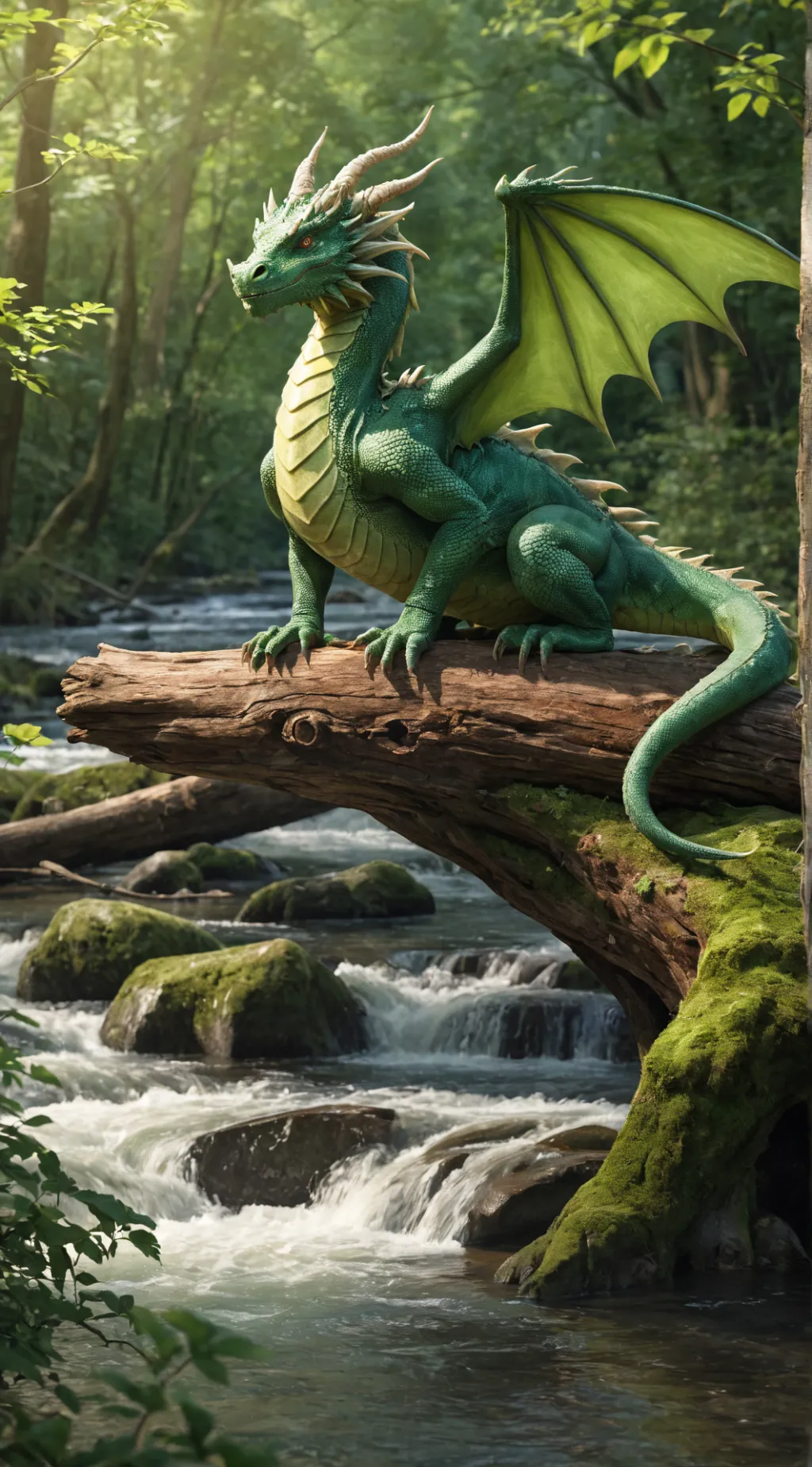 ai character: Evergreen background