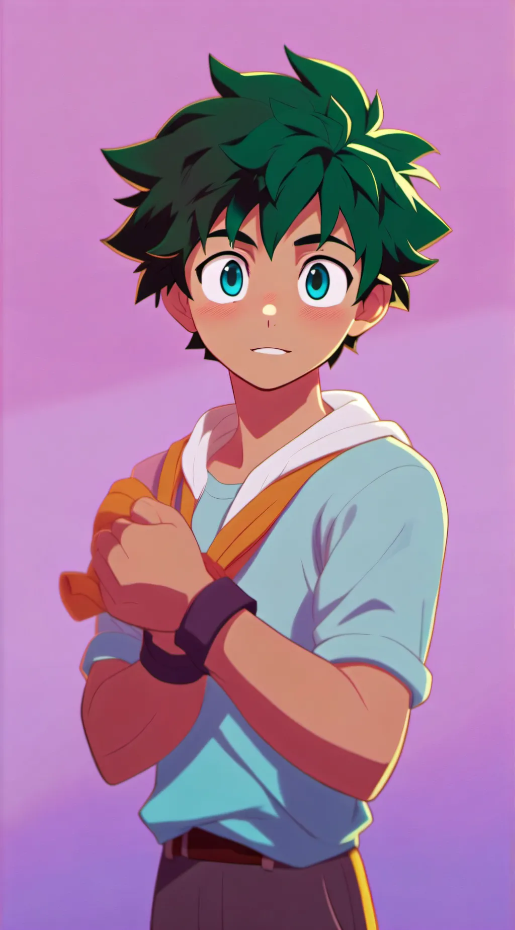 ai character: Deku background