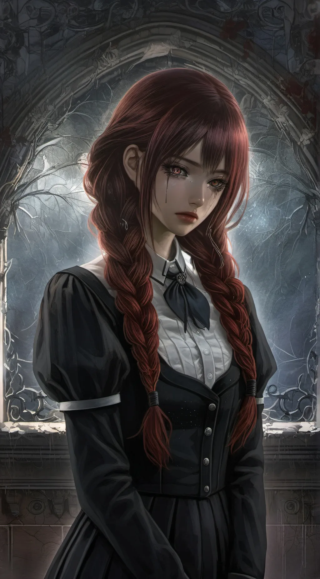 ai character: Aurora background