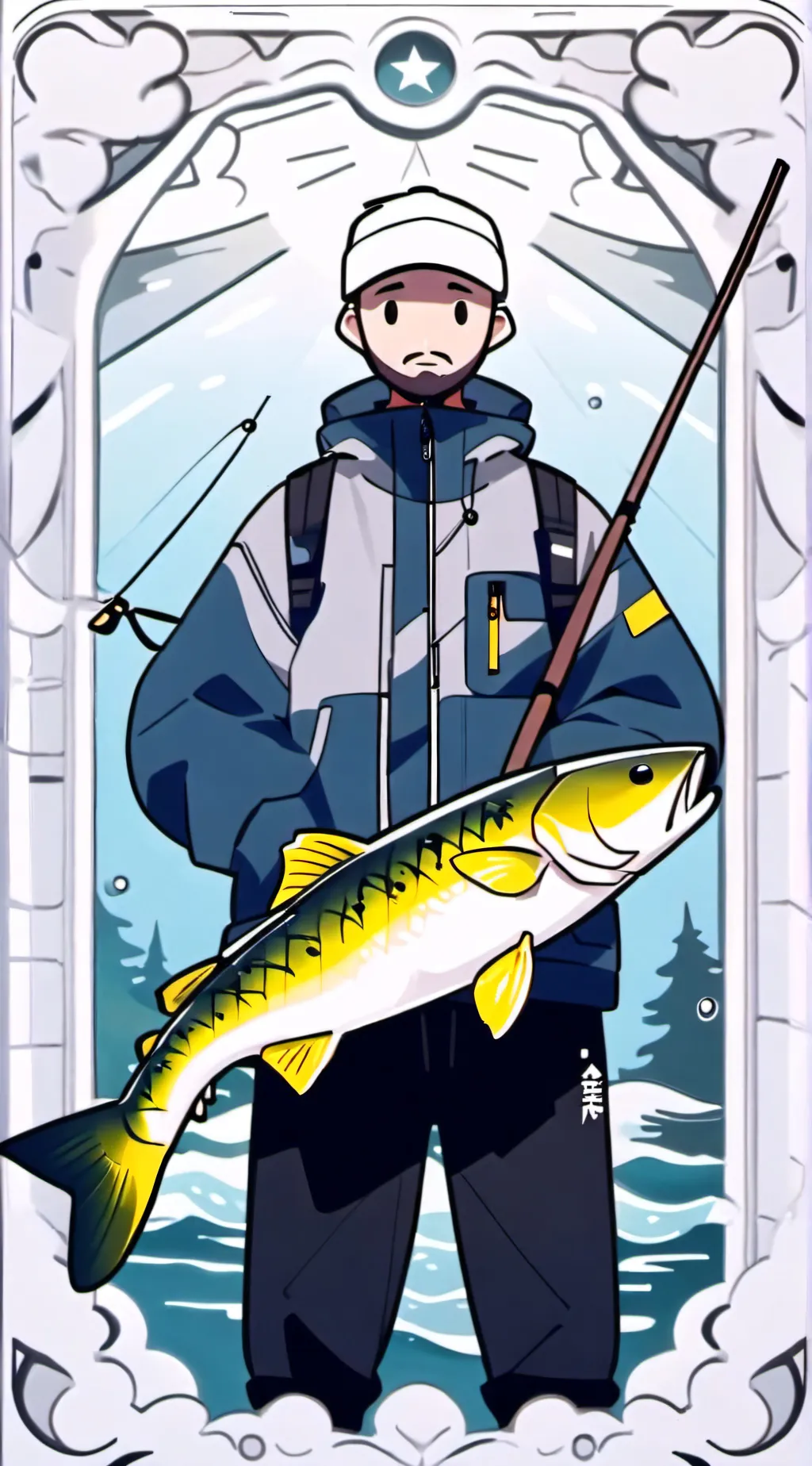 ai character: Hourglass background