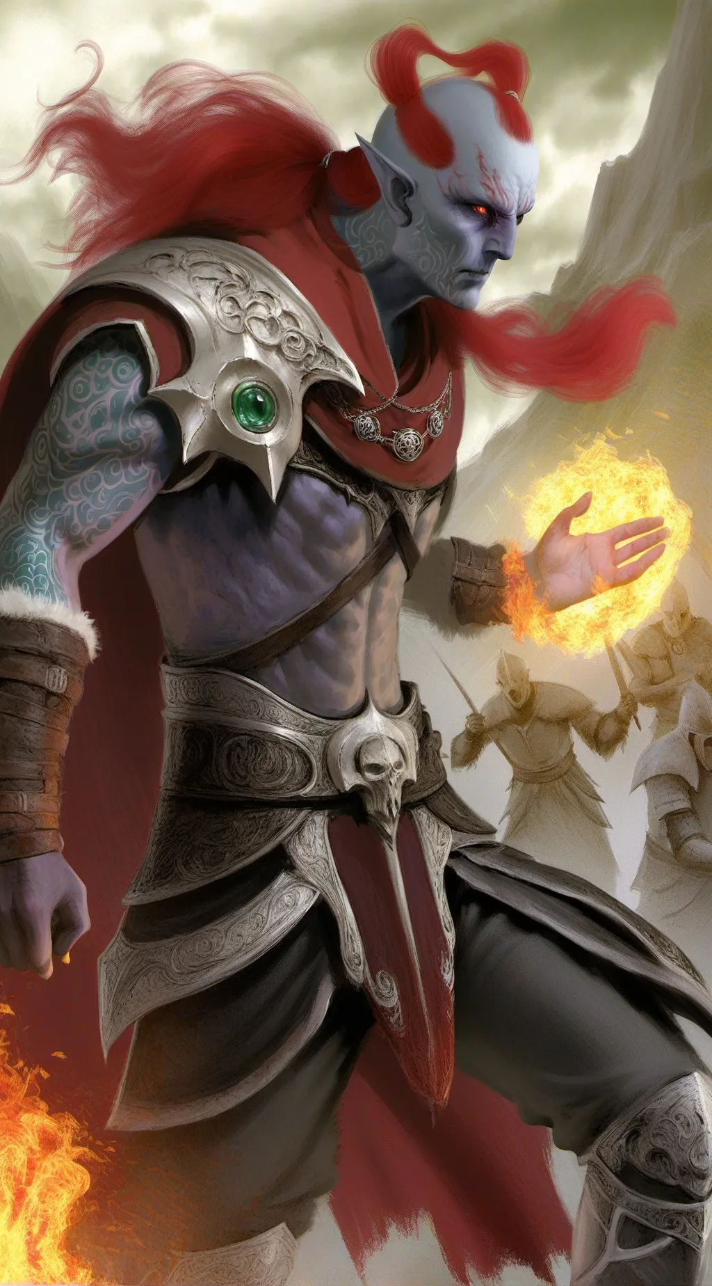 ai character: mad man background