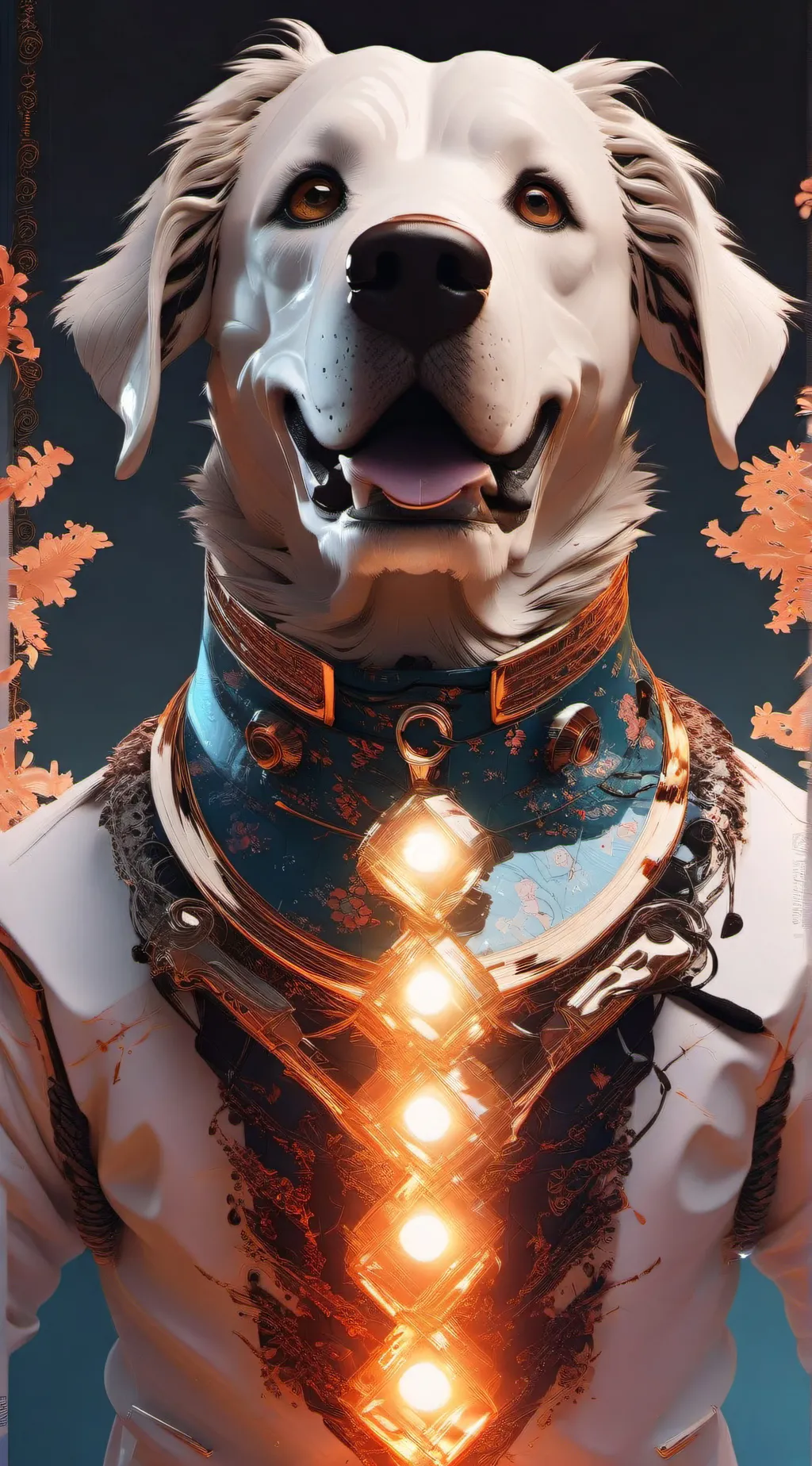 ai character: royal dog background