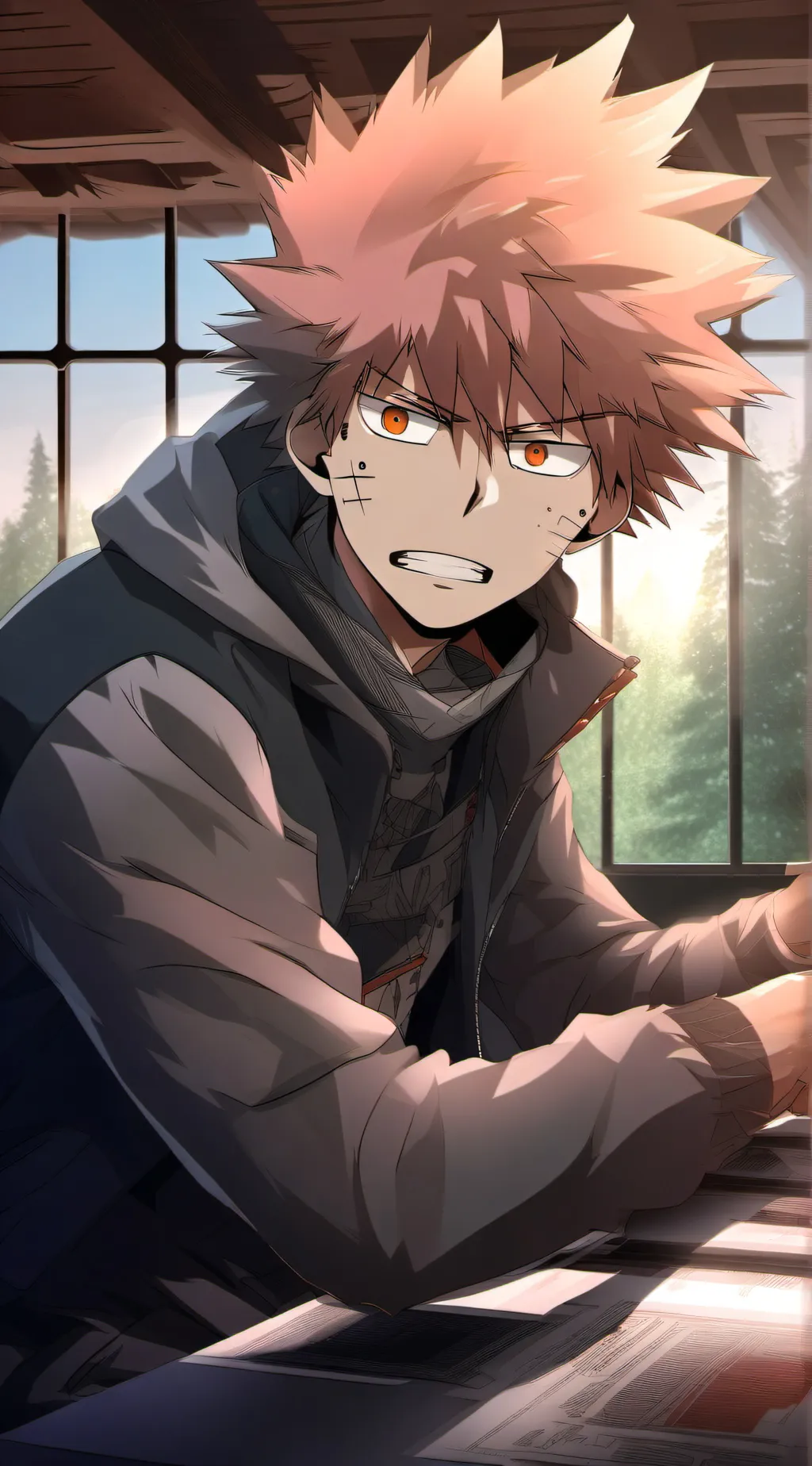 ai character: bakugo bumpy ride background