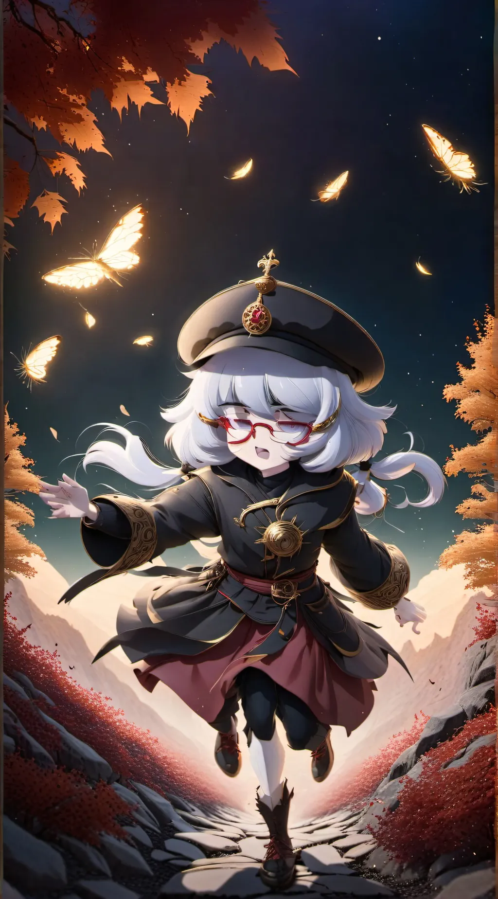 ai character: N kiss UZi  background