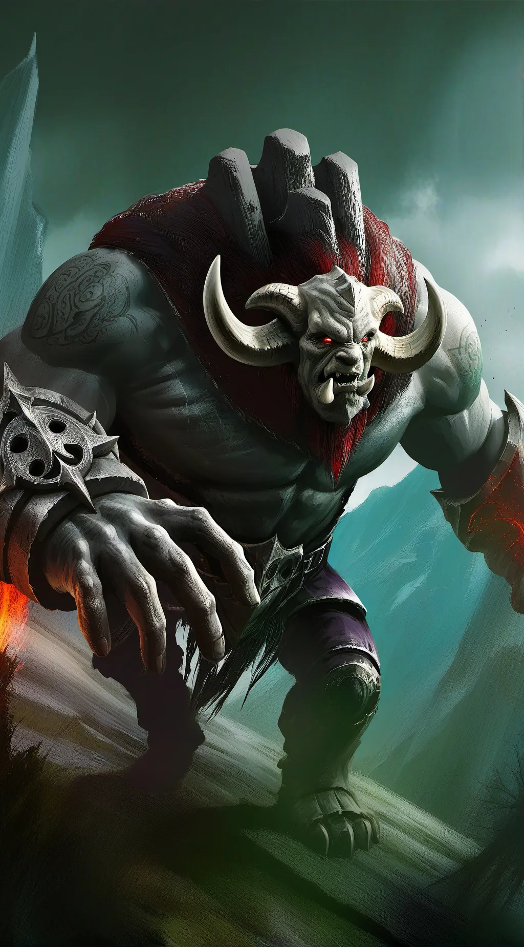 ai character: demon 😈  background